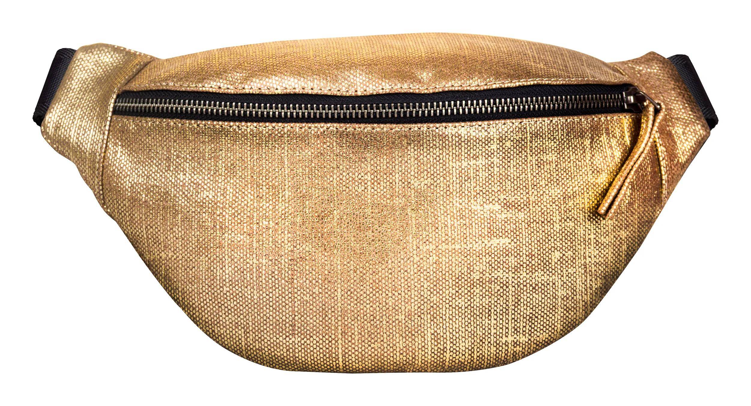 Clairefontaine Gürteltasche aus Leder, Kleopathra, 30x16,2 cm - Gold 410203C