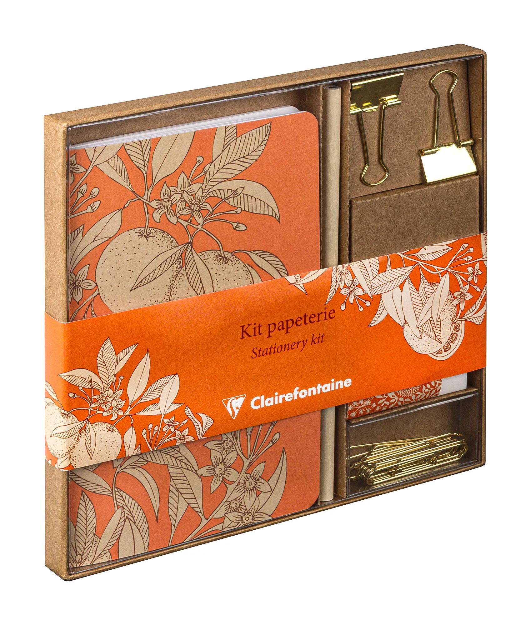 Clairefontaine 3x Jardin des Sens, Schreibwarenset - 116350C