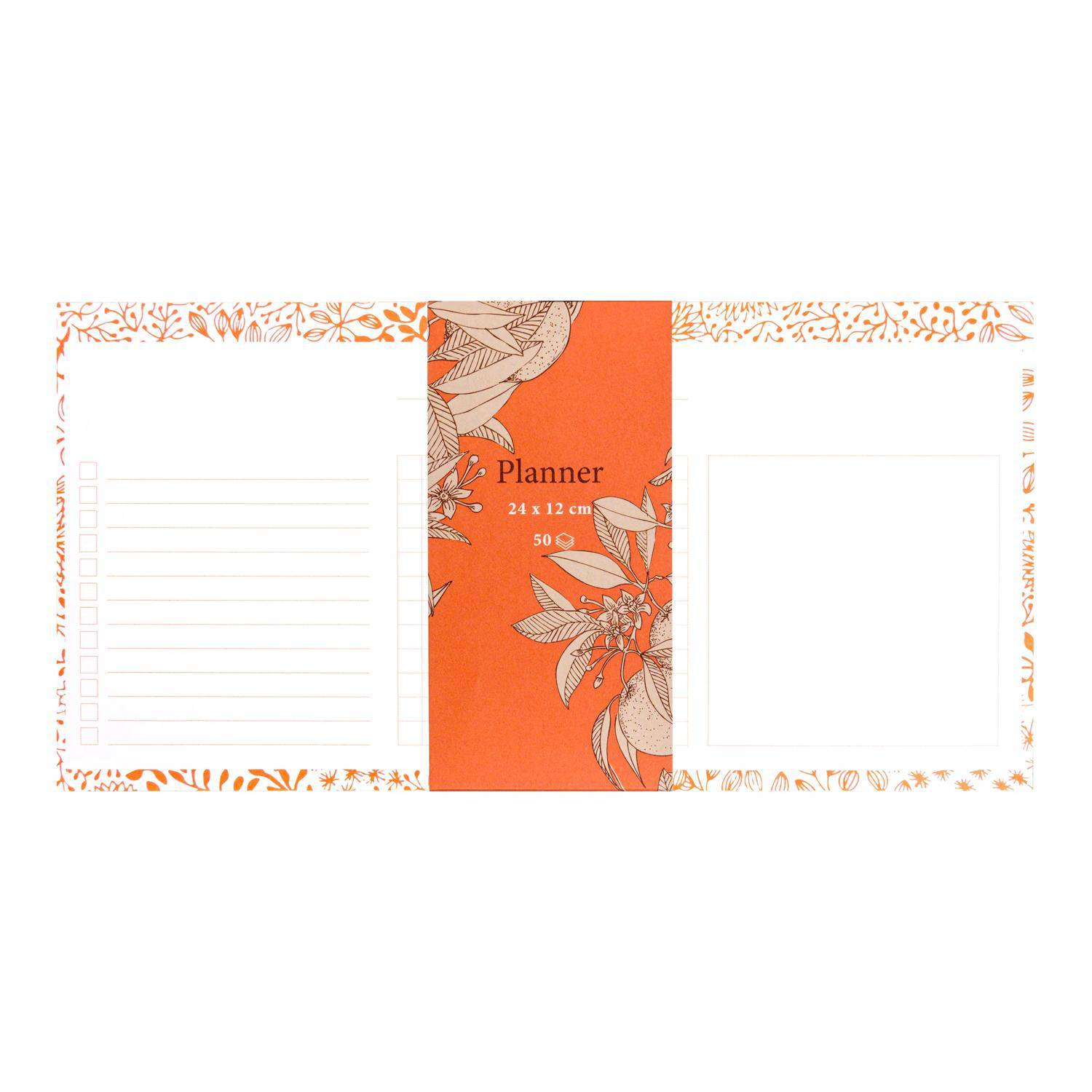 Clairefontaine 5x Mini Planer 24x12 cm, 50 Bl bedruckt 90g - 116348C