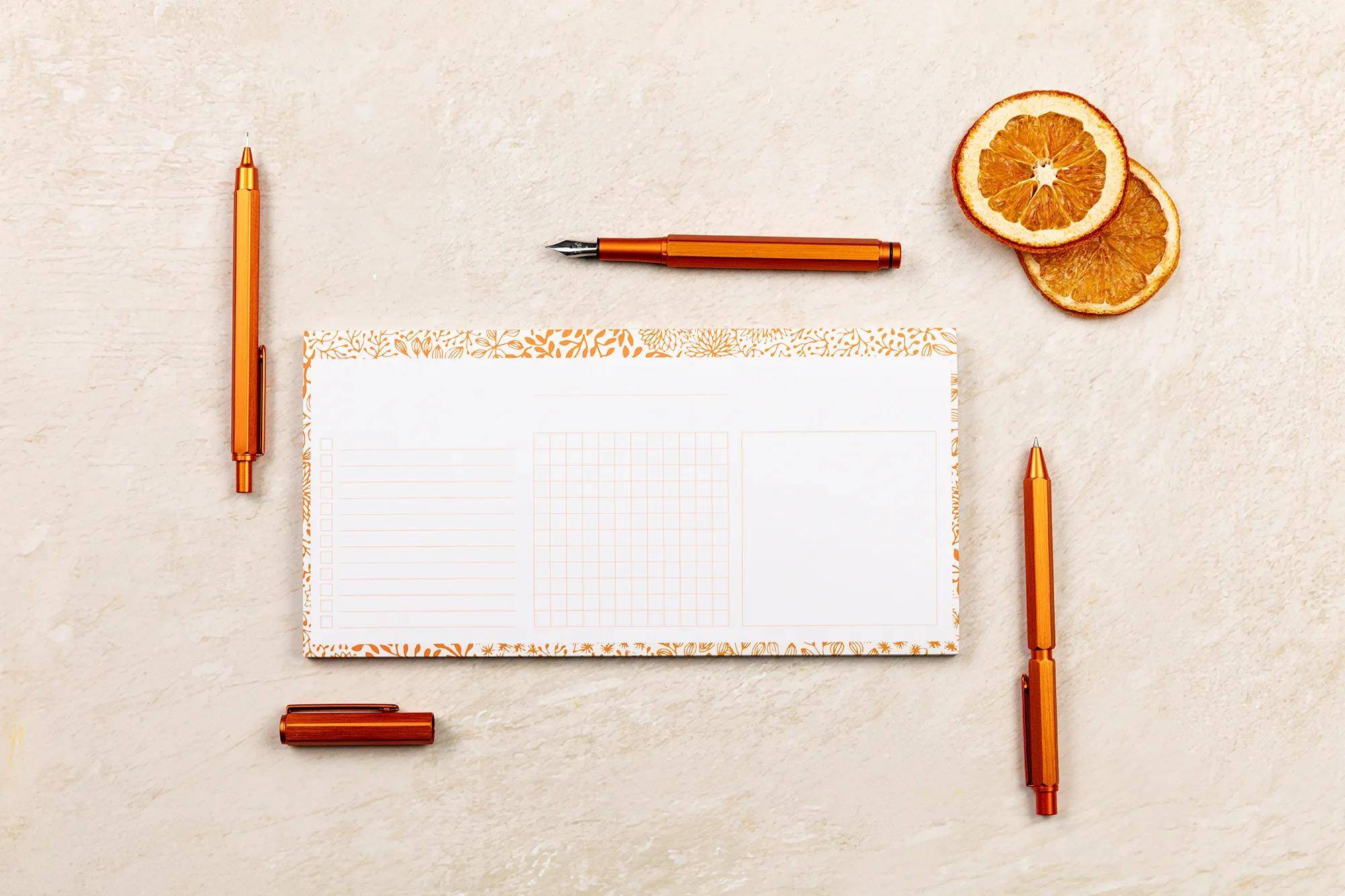 Clairefontaine 5x Mini Planer 24x12 cm, 50 Bl bedruckt 90g - 116348C