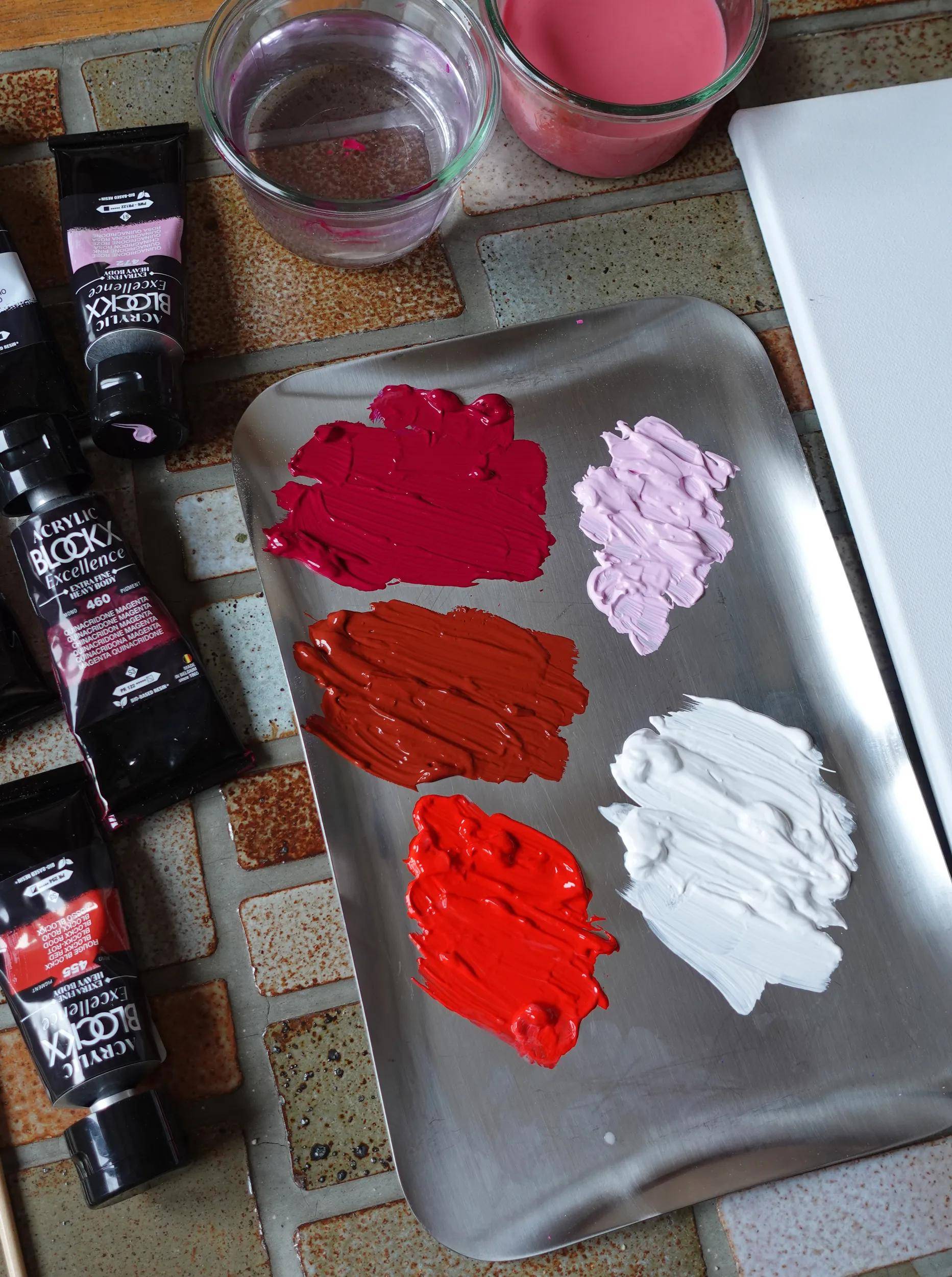 Blockx 3x Acryl EF Chinacr magenta S3 75 ml 71460BXC