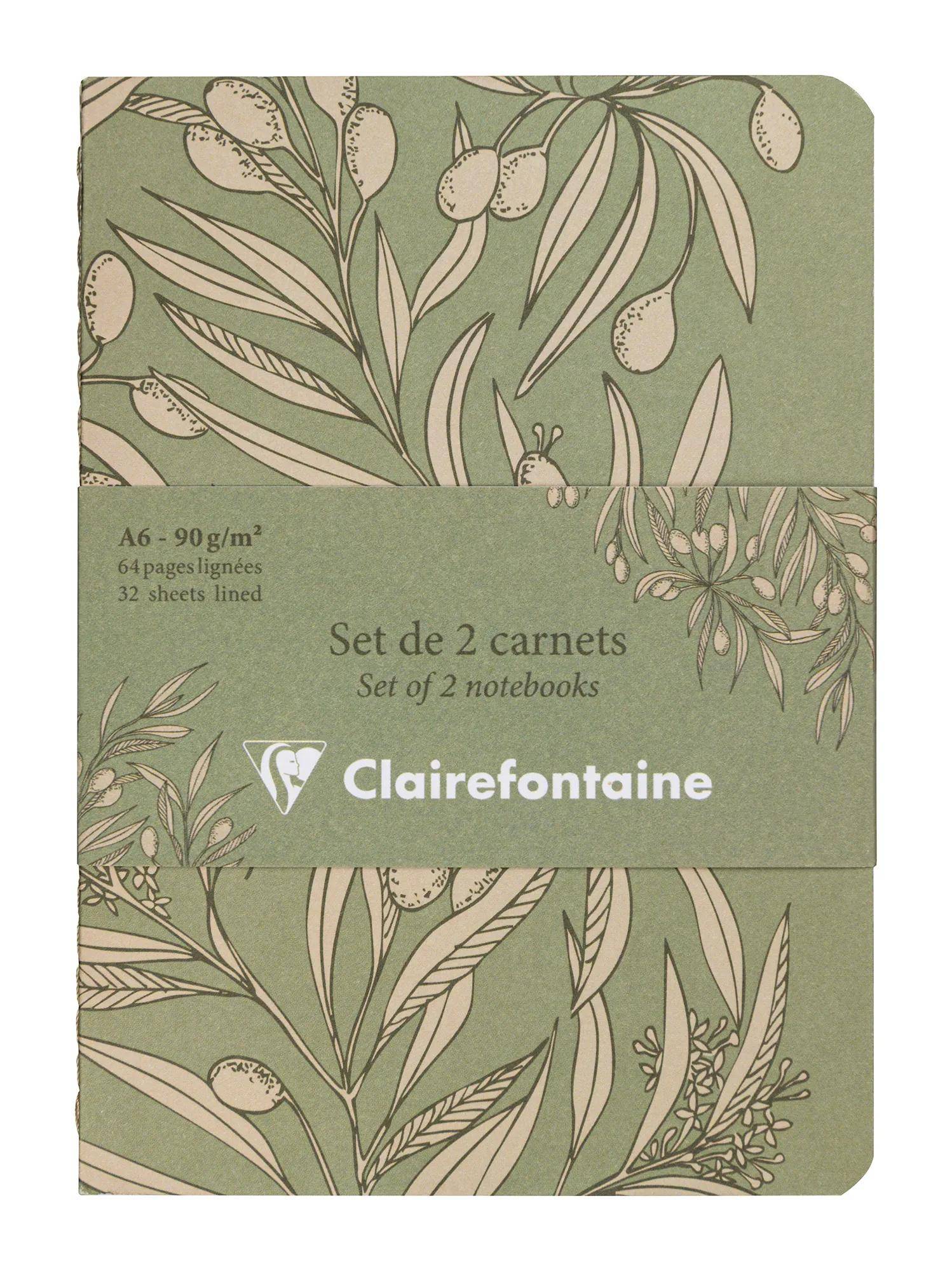 Clairefontaine 8x 2 Notizheftet A6 10,5x14,8 cm 32Bl liniert sortiert 116340C