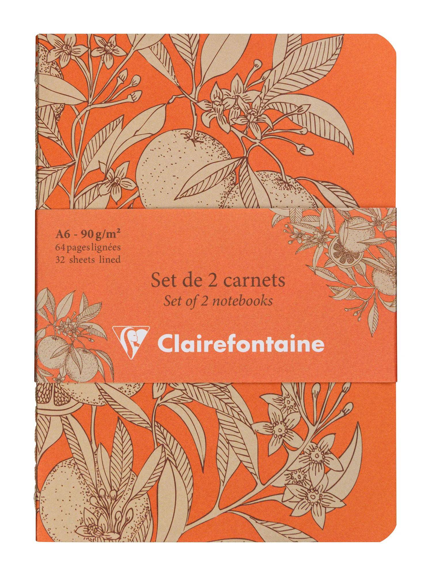 Clairefontaine 8x 2 Notizheftet A6 10,5x14,8 cm 32Bl liniert sortiert 116340C