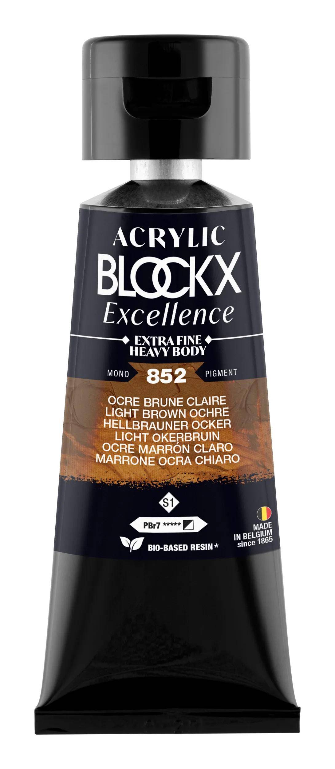 Blockx 3x Acryl EF Hellbrauner Ocker S1 75ml 71852BXC