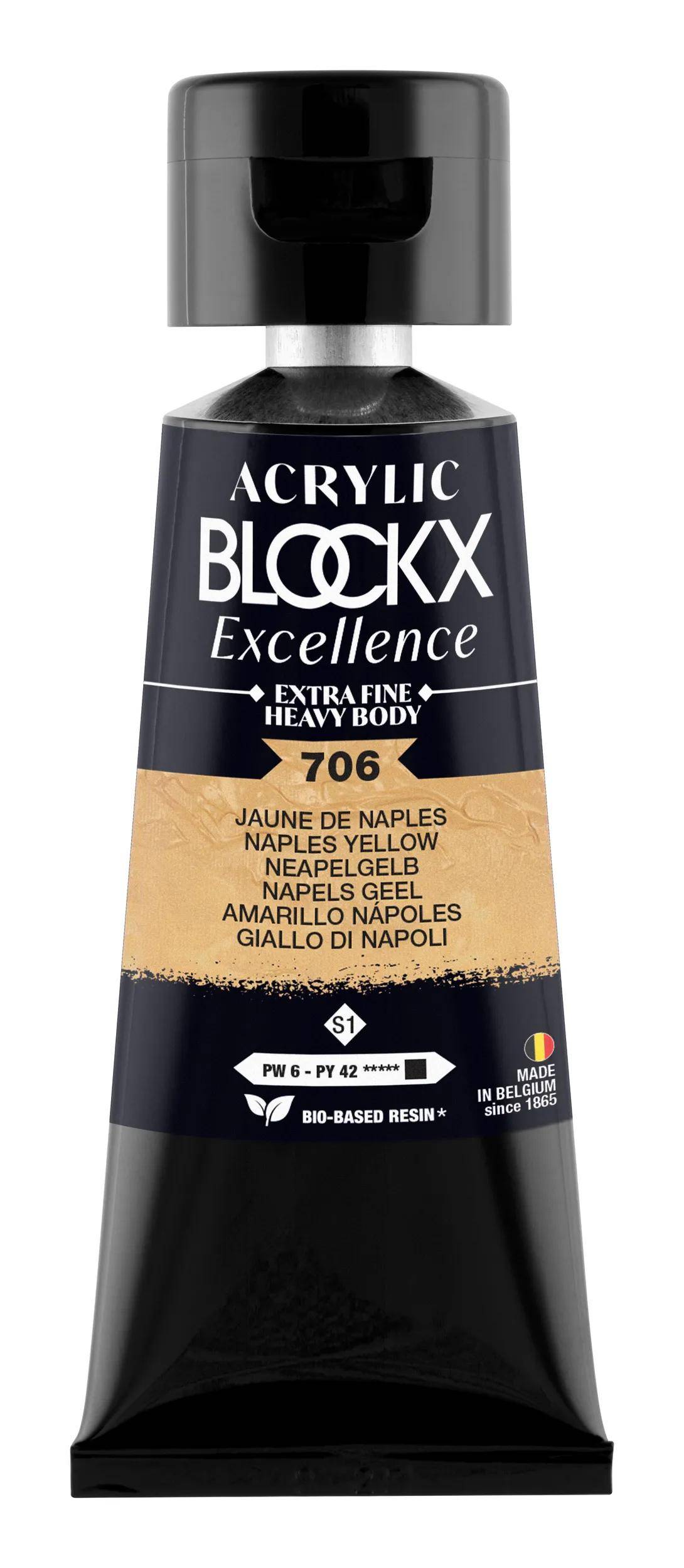Blockx 3x Acryl EF Neapelgelb S1 75 ml 71706BXC