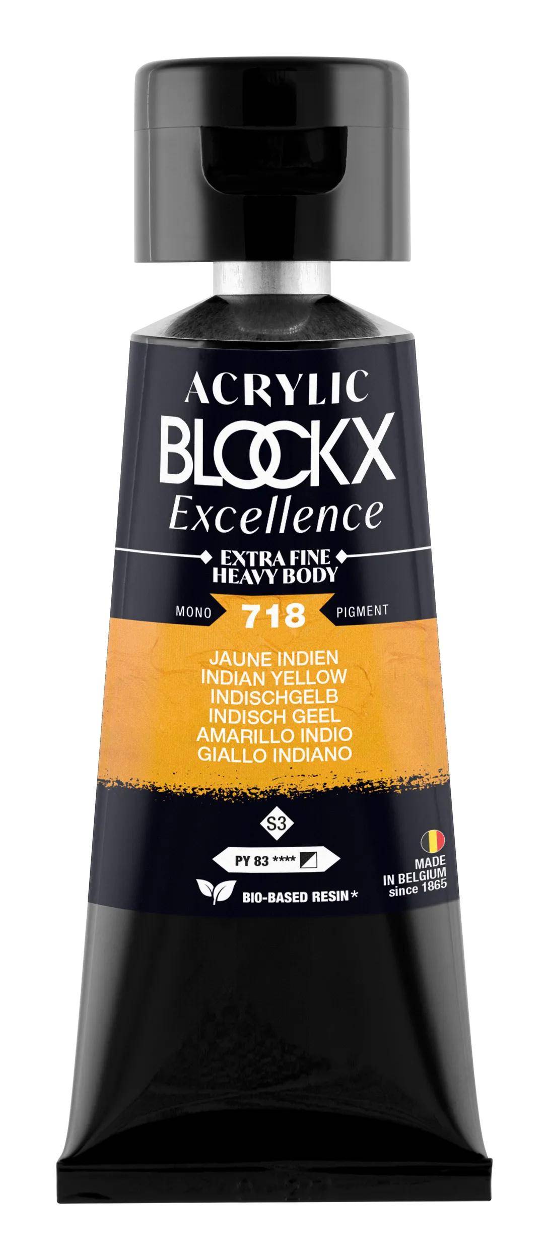 Blockx 3x Acryl EF Indischgelb S3 75 ml 71718BXC