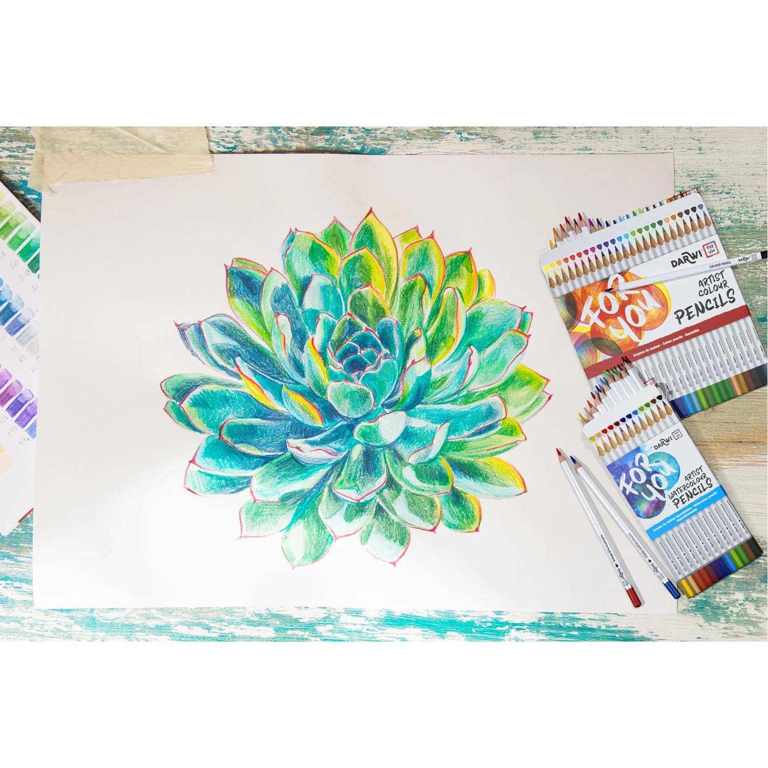 Darwi 4x DFY 36 Aquarellfarbstifte DF2200036K01C