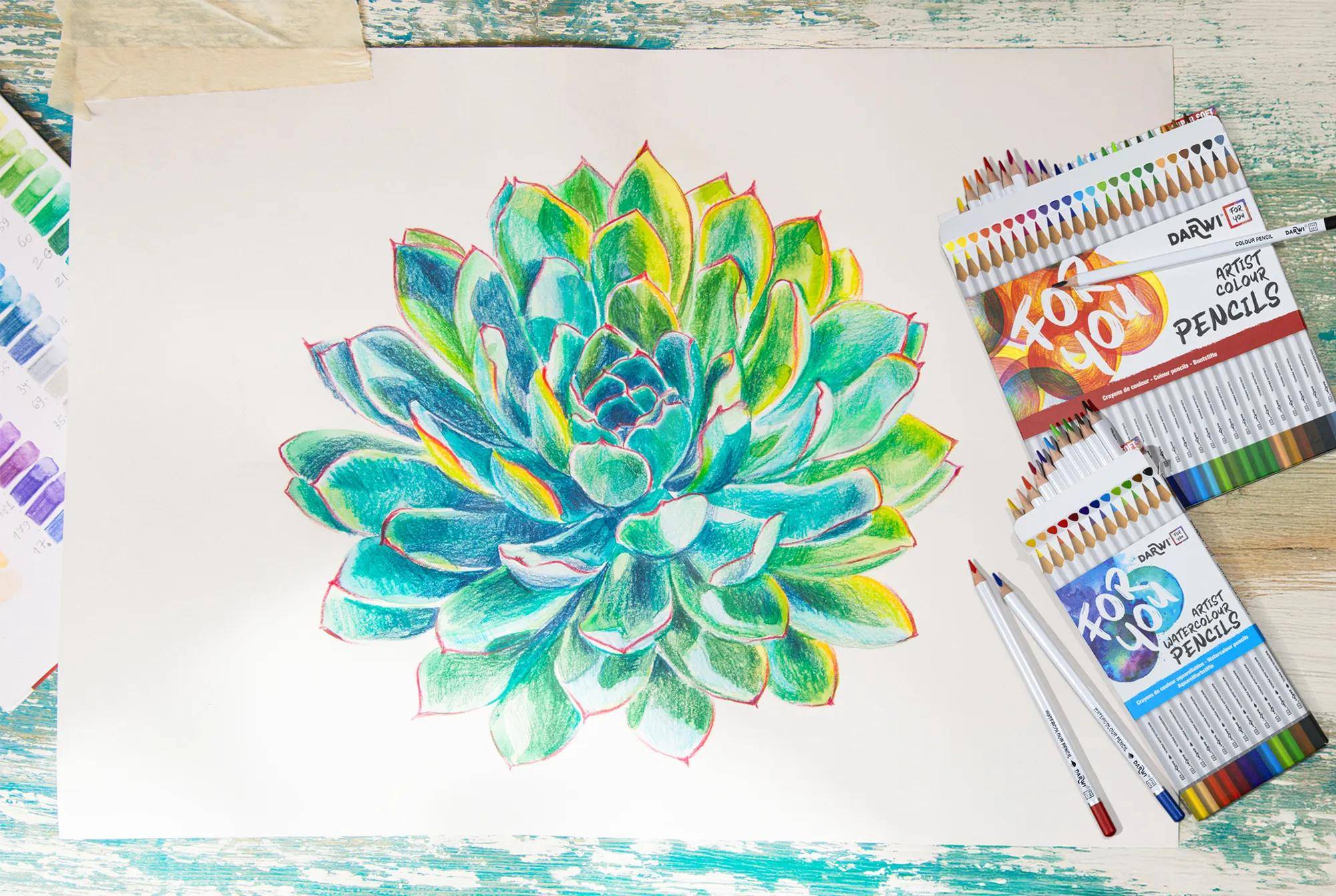 Darwi 4x DFY 36 Aquarellfarbstifte DF2200036K01C