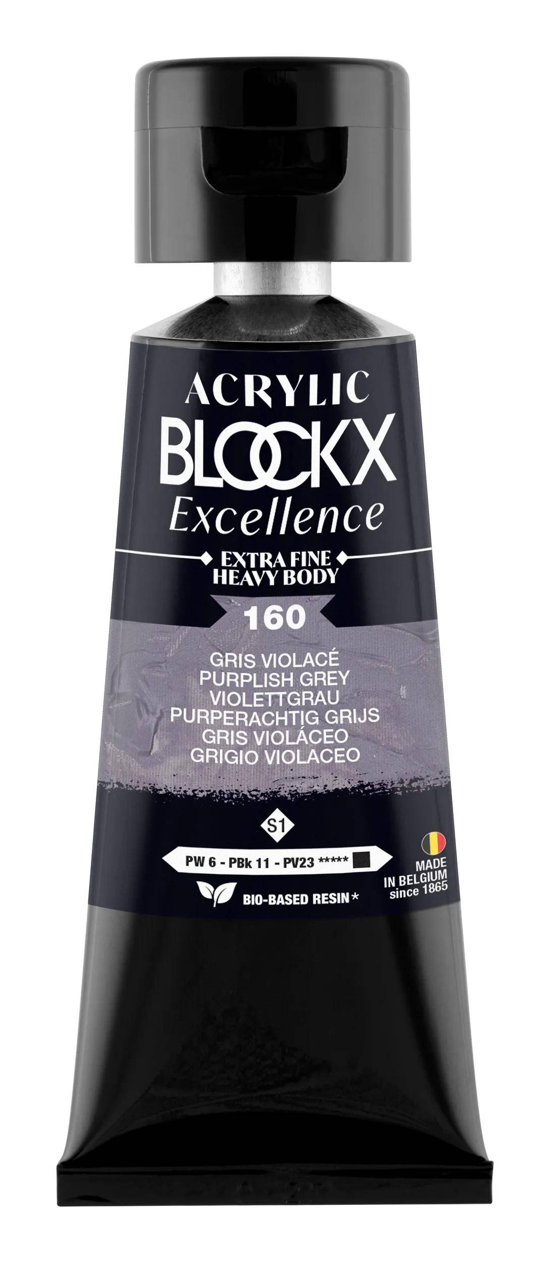 Blockx 3x Acryl EF Violettgrau S1 75 ml 71160BXC