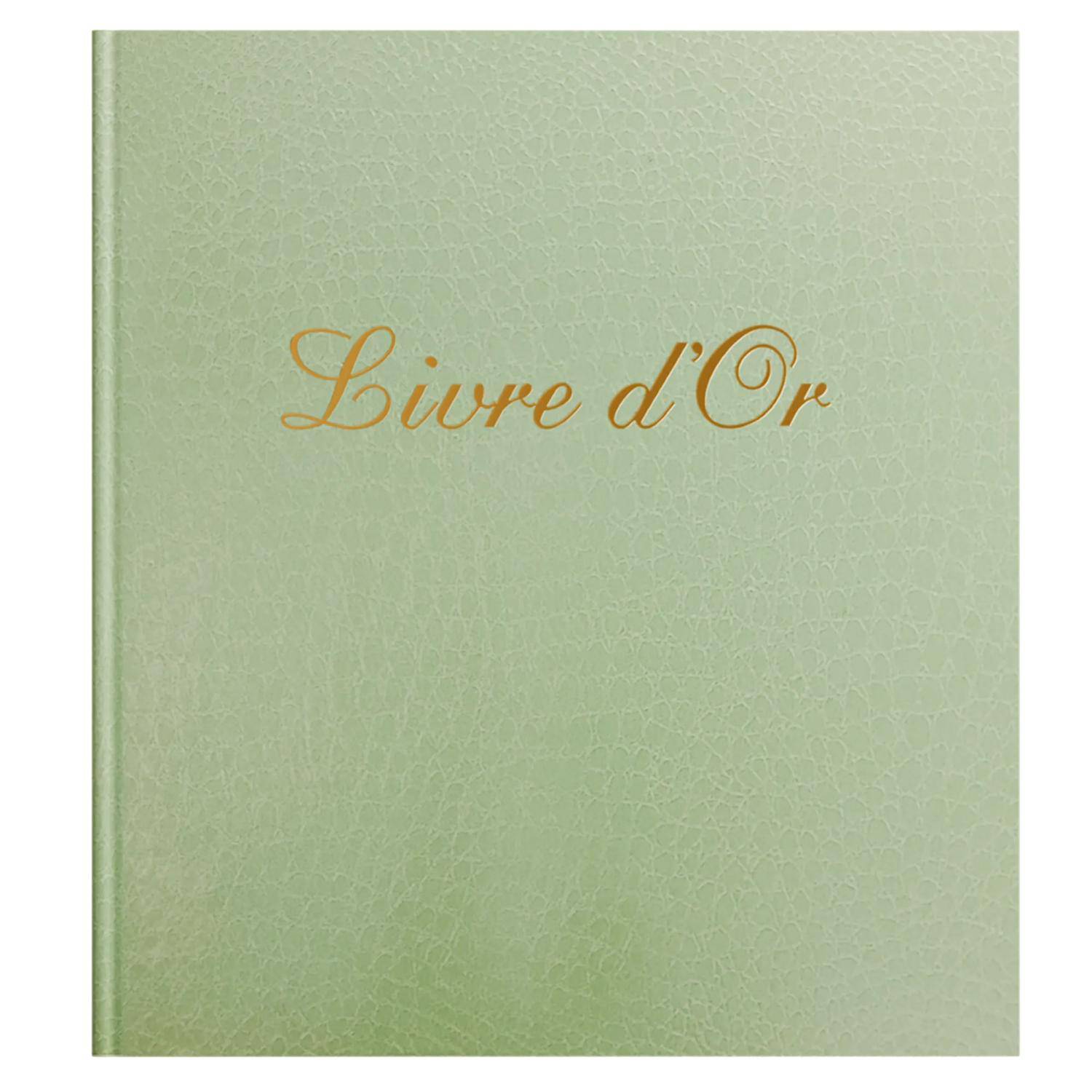 Exacompta Gästebuch 140 Seiten/70 Blatt, Goldschnitt, 21x19 cm, Grüntürkis 309E