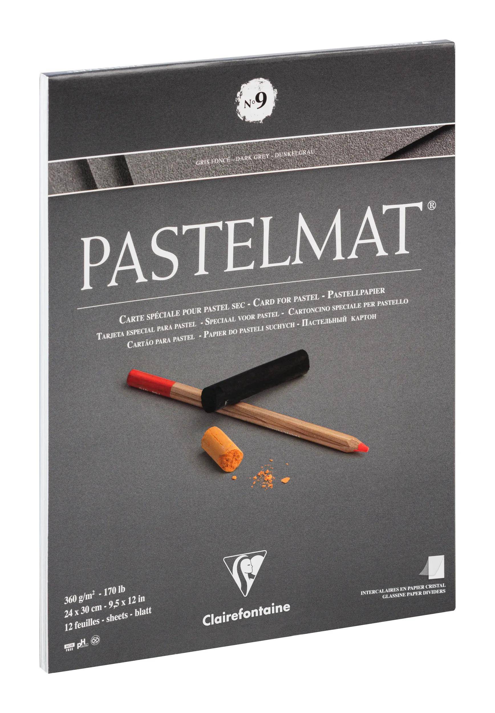 Clairefontaine Pastelmat Nr. 9 24x30 12Bl 360 g 96214C