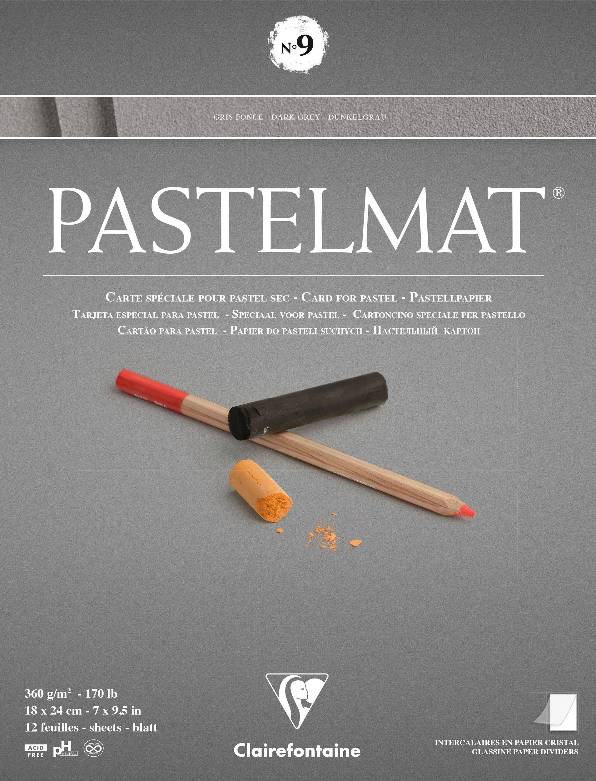 Clairefontaine Pastelmat Nr 9 18x24 12Bl 360 g 96213C