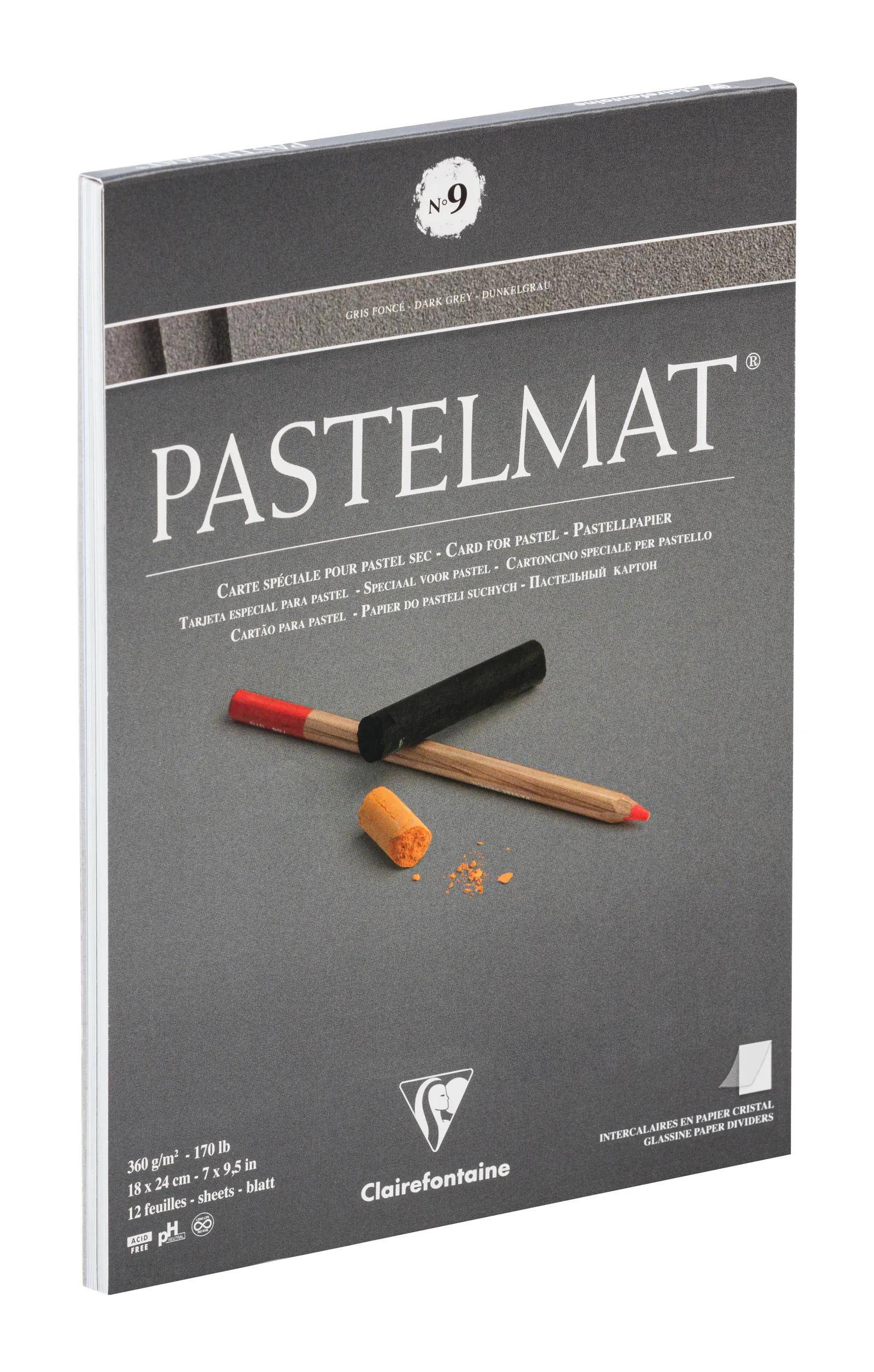 Clairefontaine Pastelmat Nr 9 18x24 12Bl 360 g 96213C