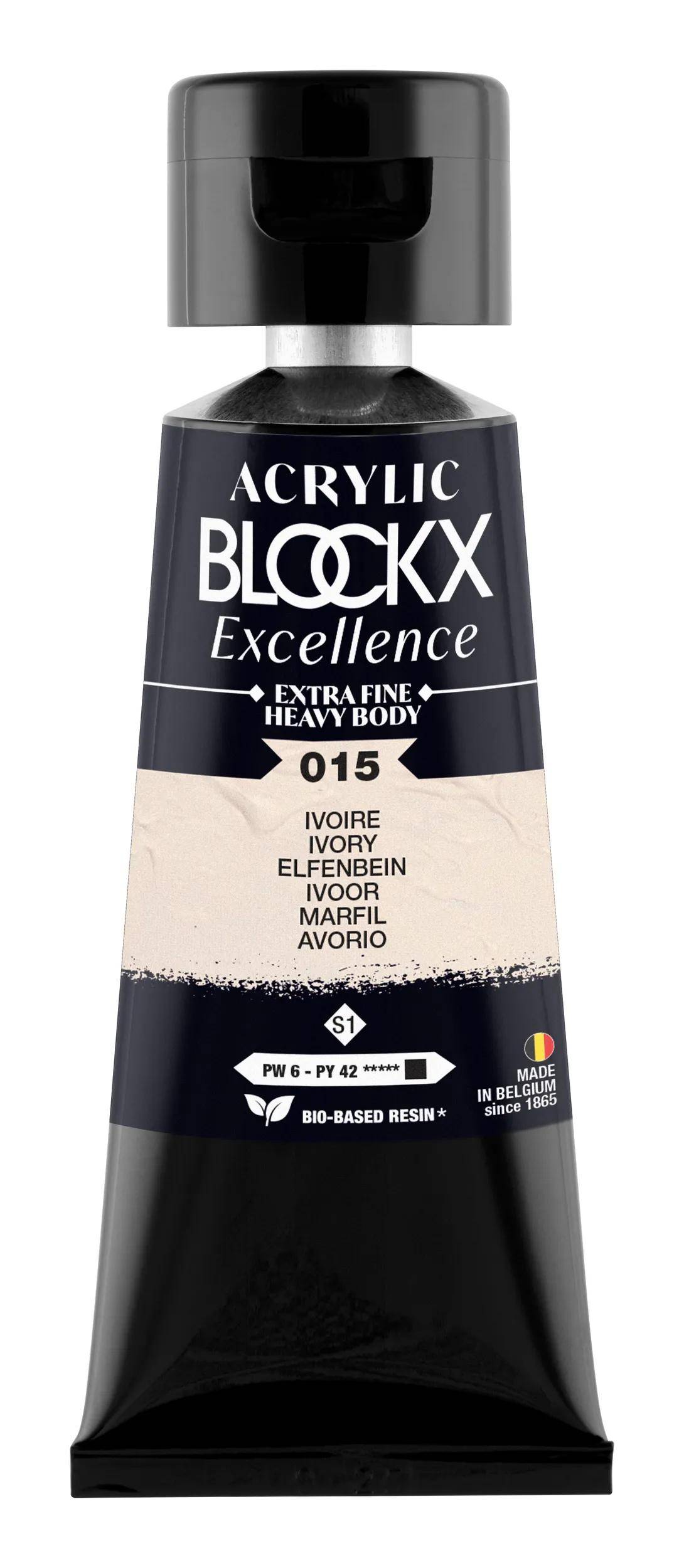 Blockx 3x Acryl EF Elfenbein S1 75 ml 71015BXC