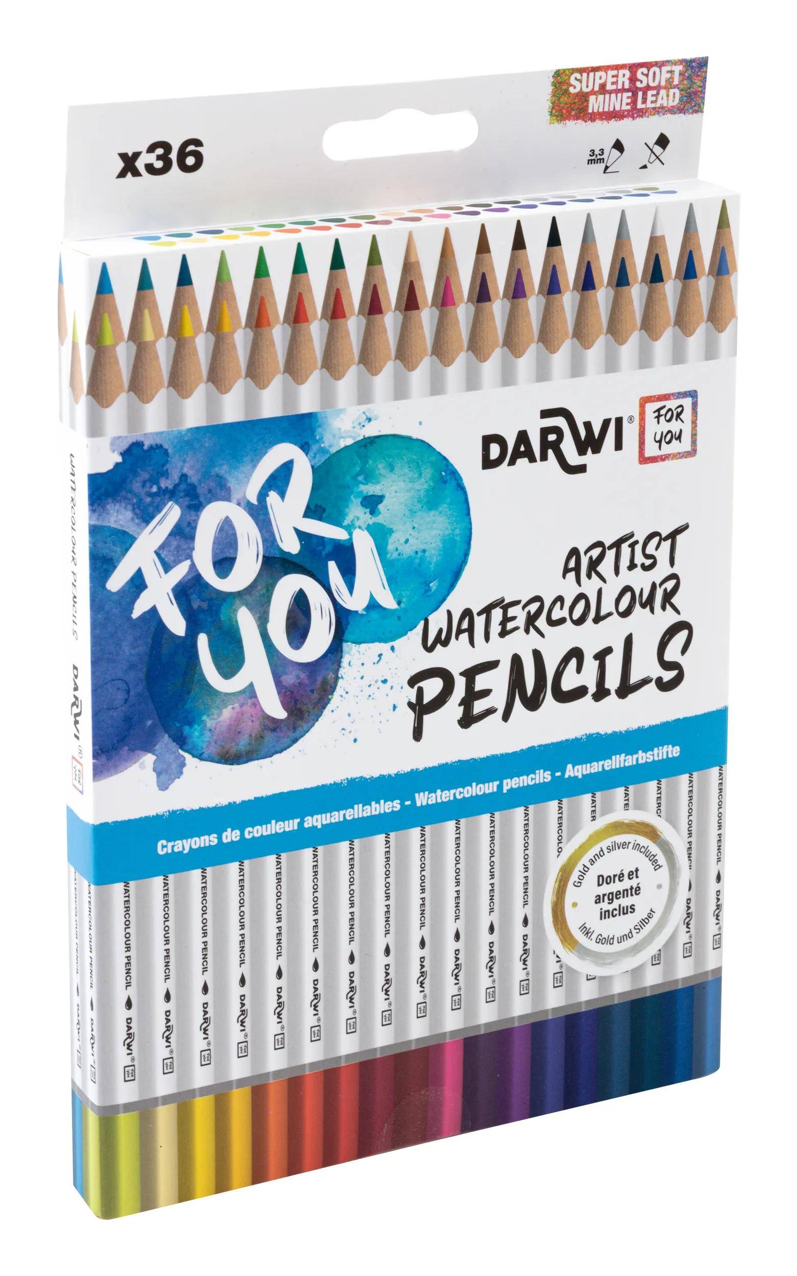 Darwi 4x DFY 36 Aquarellfarbstifte DF2200036K01C