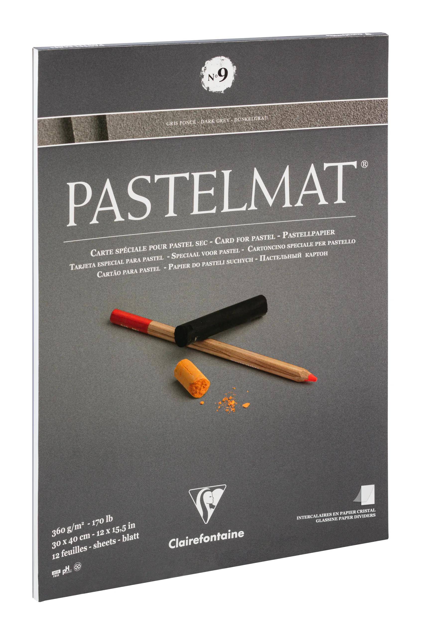 Clairefontaine Pastelmat Nr 9 30x40 12Bl 360 g 96215C