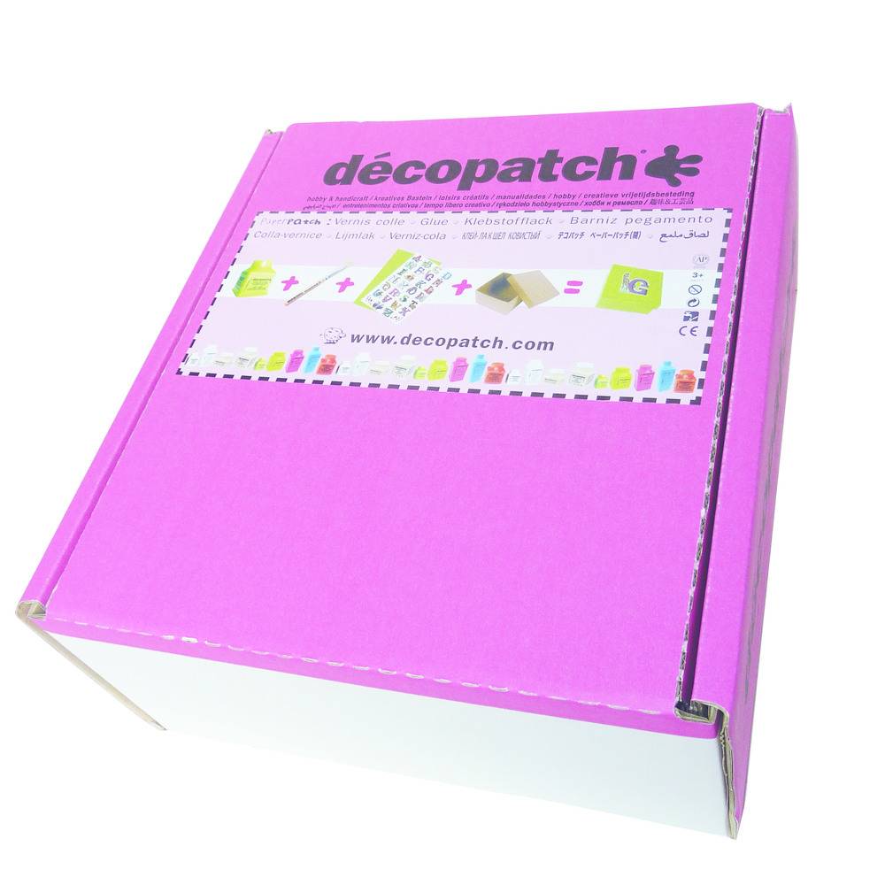 Décopatch 60x Klebstofflack 70ml, mehrsprachig (FR/EN/DE/NL) Grün PP70AO