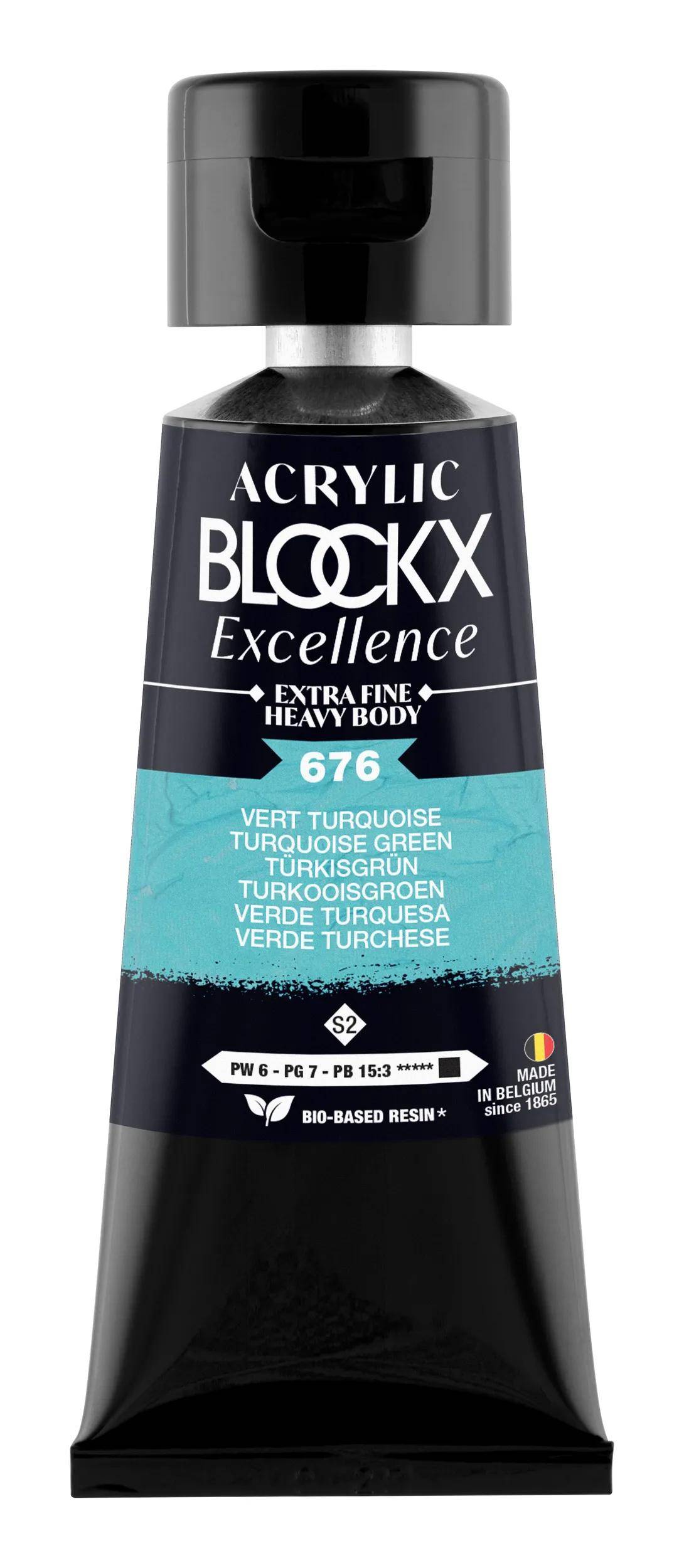 Blockx 3x Acryl EF Tuerkisgruen S2 75 ml 71676BXC