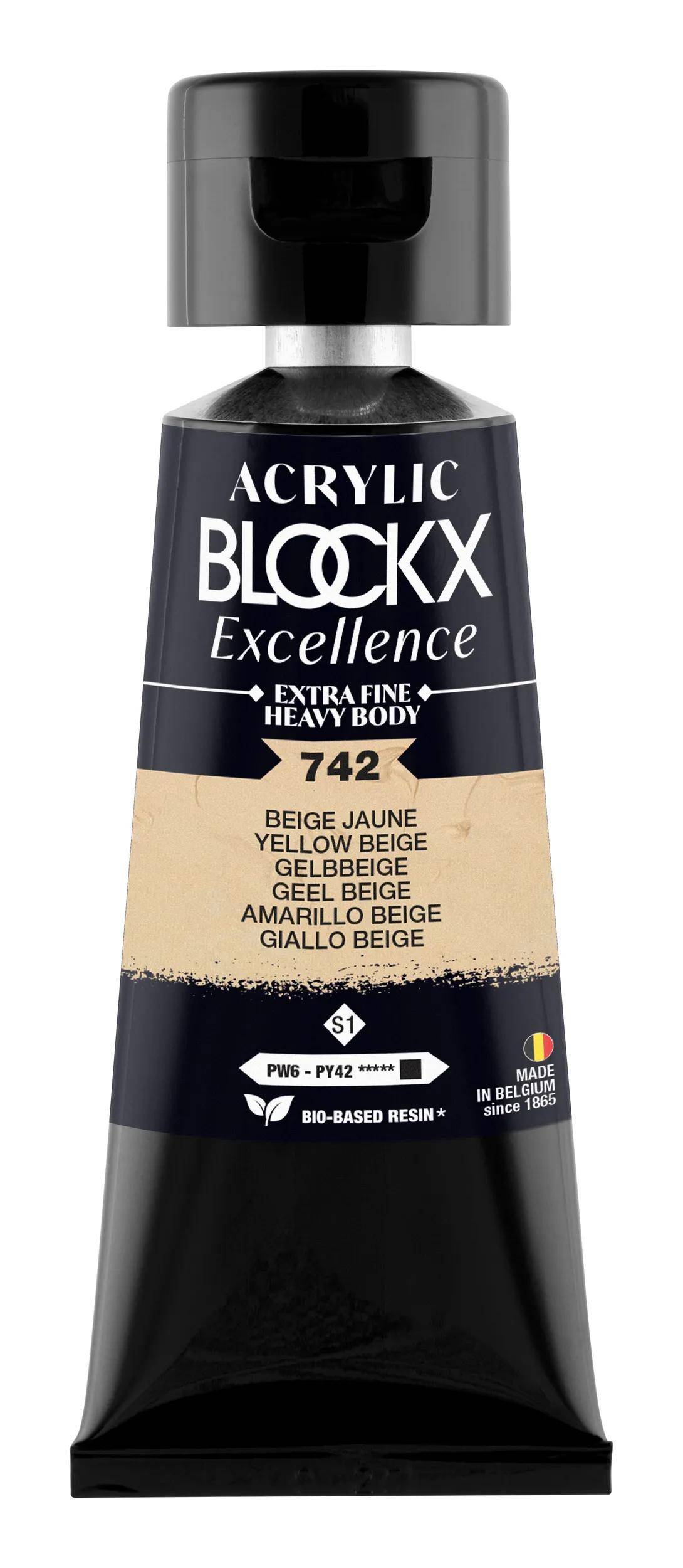 Blockx 3x Acryl EF Gelbbeige S1 75 ml 71742BXC