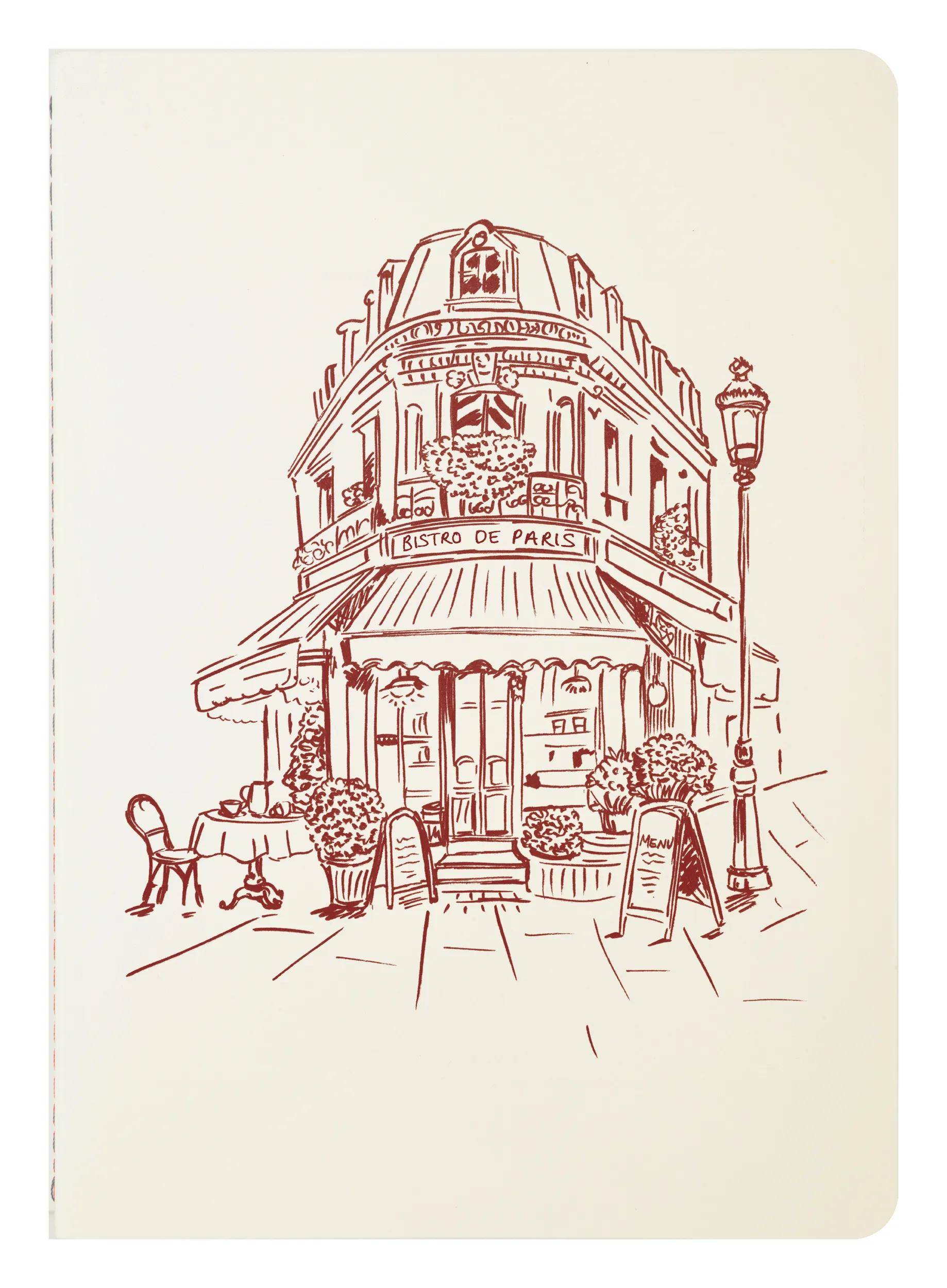 Jacques Herbin 5x HEFT A5 16Bl BISTRO PARISIEN 93029T