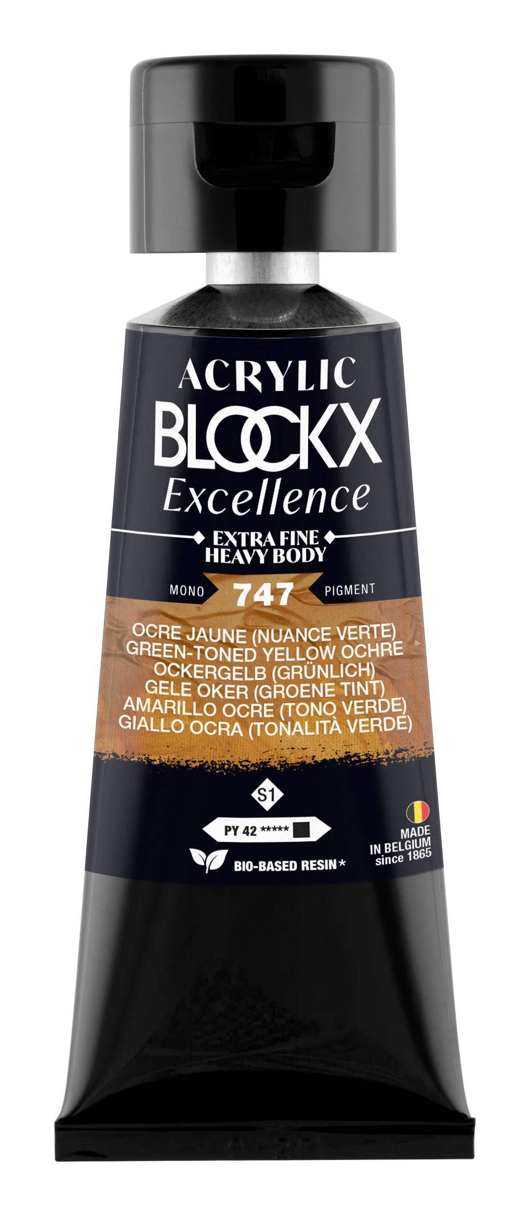 Blockx 3x Acryl EF Ockergelb (gruen) S1 75ml 71747BXC