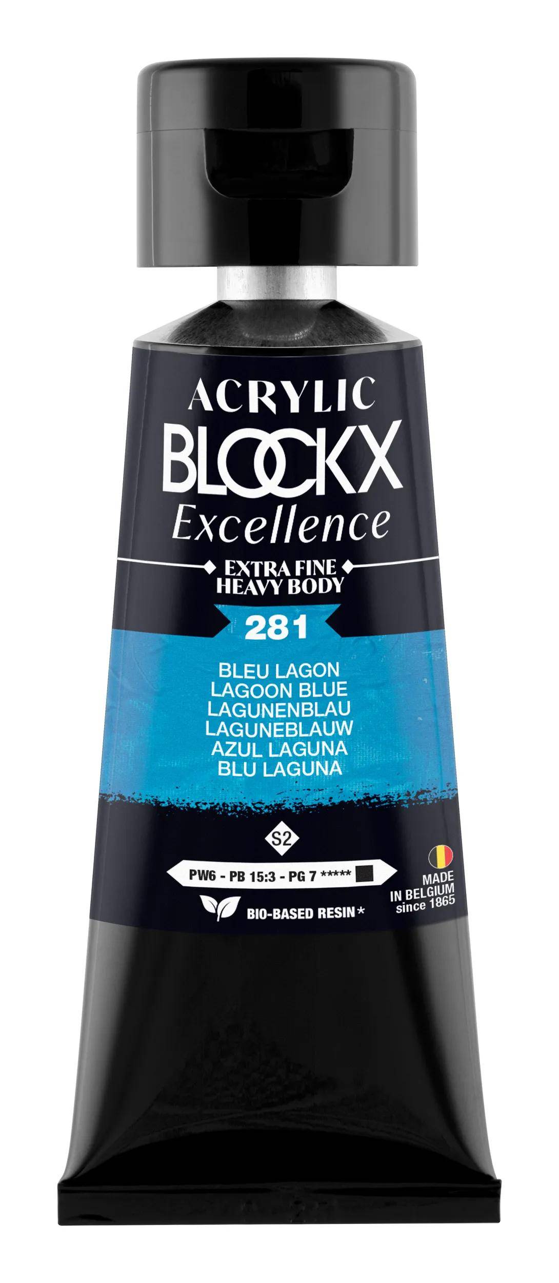Blockx 3x Acryl EF Lagunenblau S2 75 ml 71281BXC