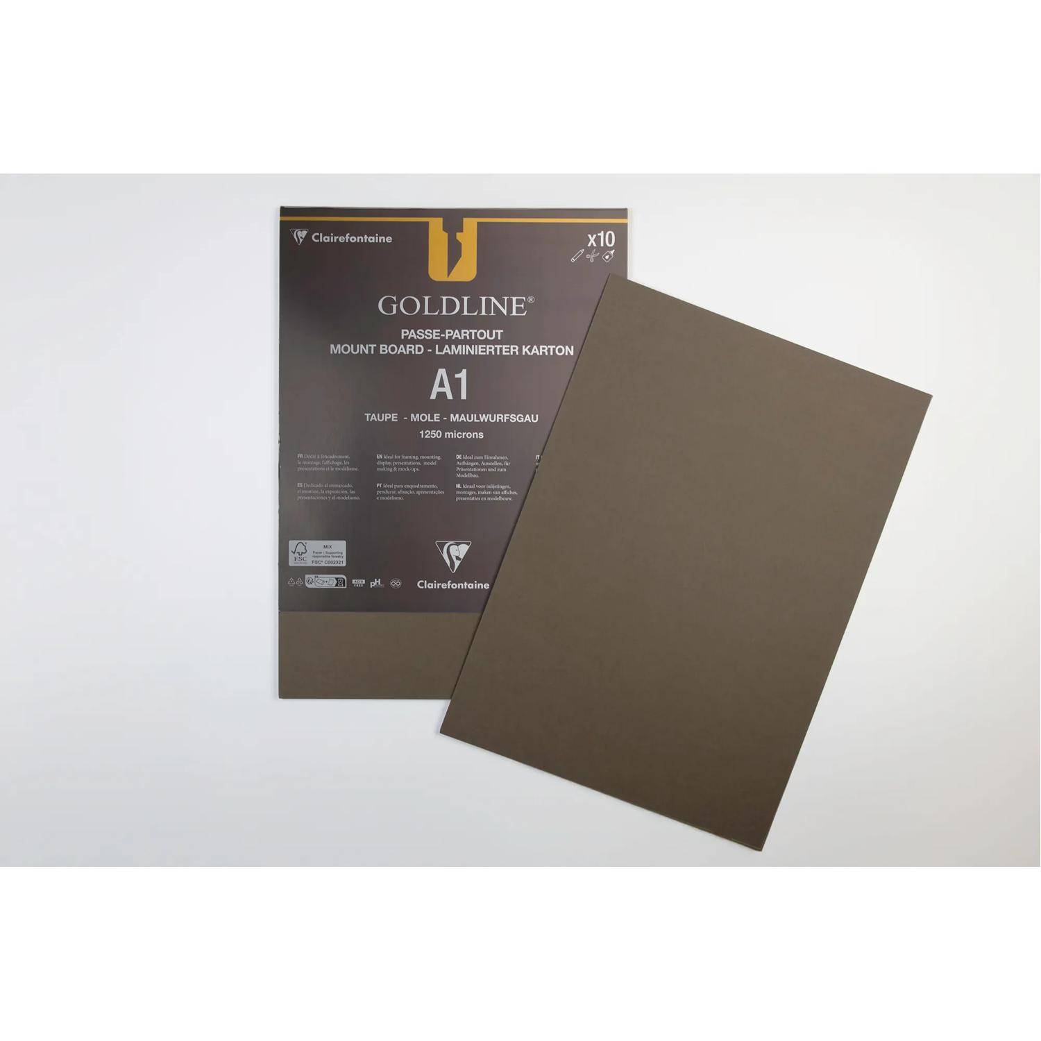 Clairefontaine 10 Passepartouts A1 Maulw 1,25 mm 96806C