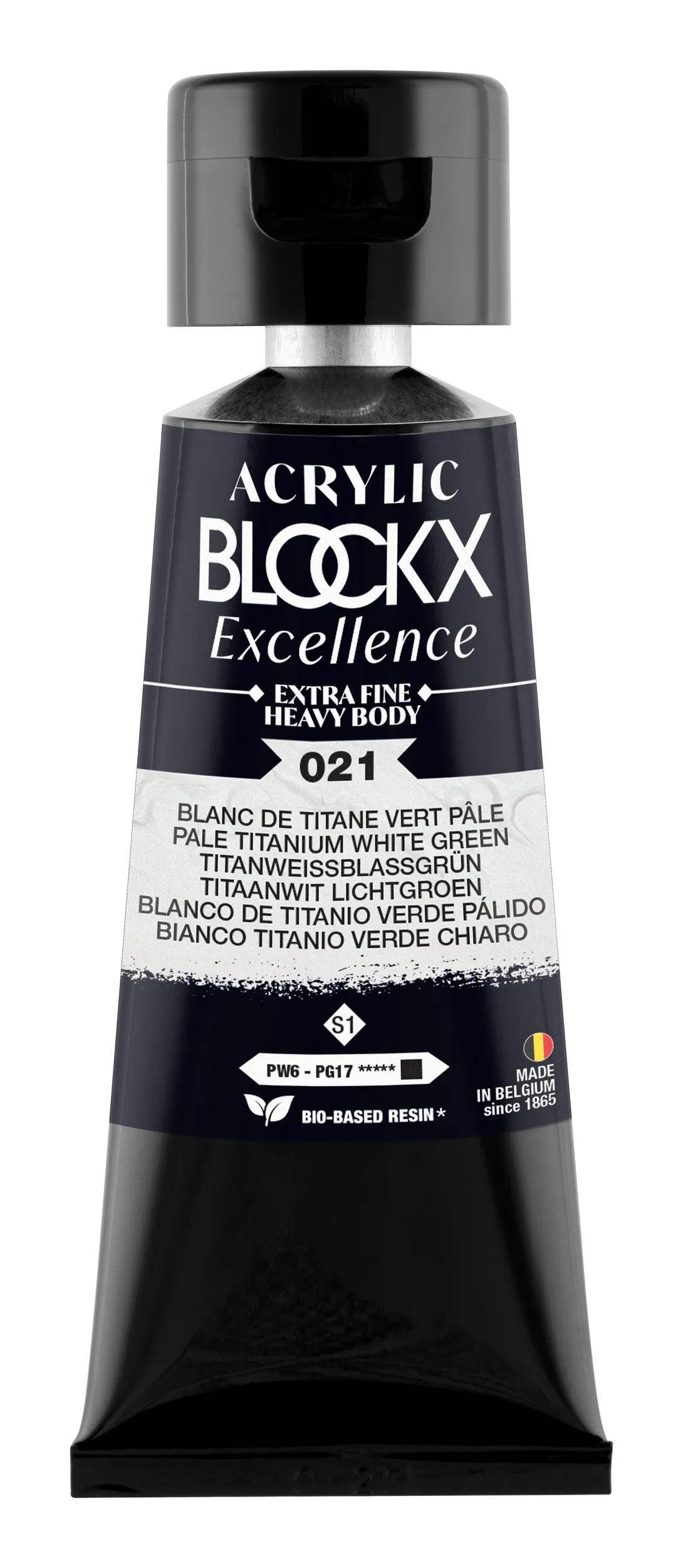 Blockx 3x Acryl EF Titan Blassgruen S1 75 ml 71021BXC