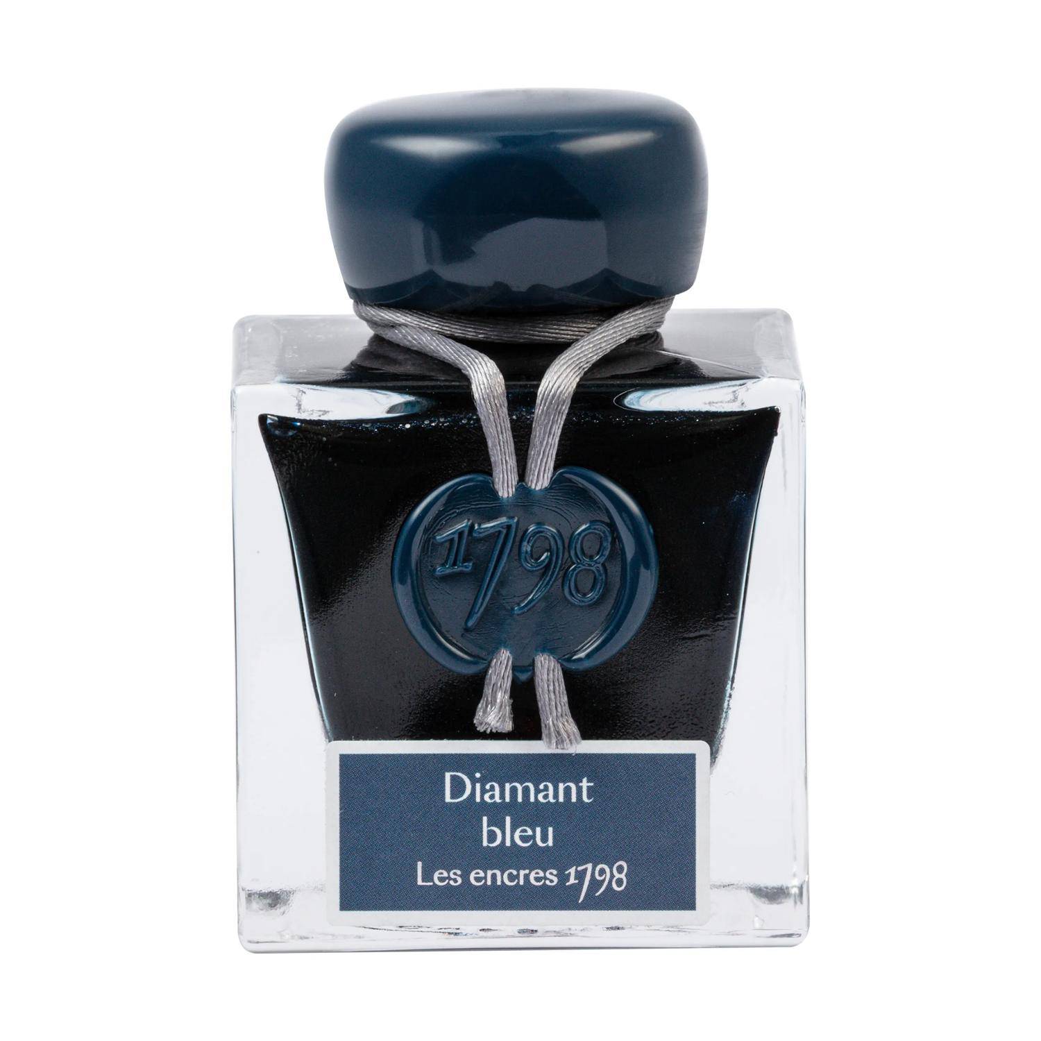 Jacques Herbin Tinte 1798 Diamant bleu, Flakon 50ml - Dunkelblau 15519JT