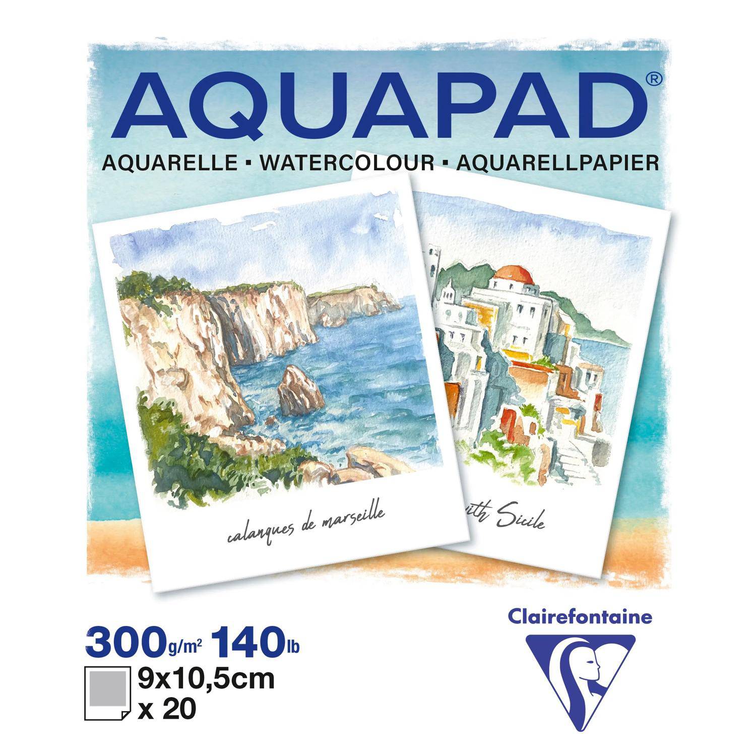 Clairefontaine 5x Aquapad Polaroid 9x10,5 20Bl 300 g 976073C