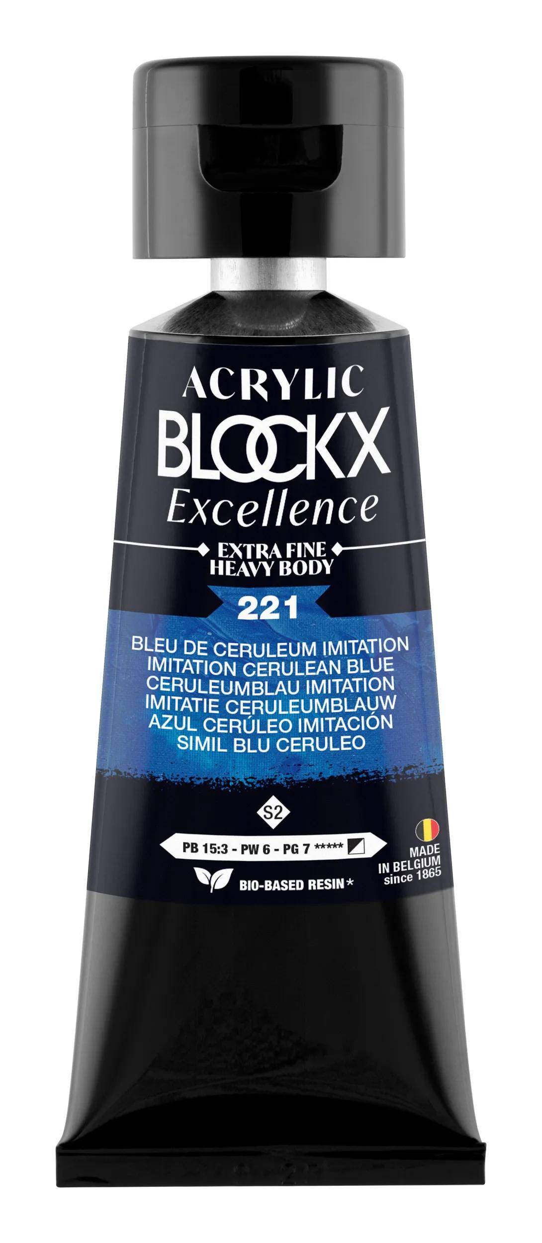 Blockx 3x Acryl EF Ceruleumblau imi S2 75 ml 71221BXC