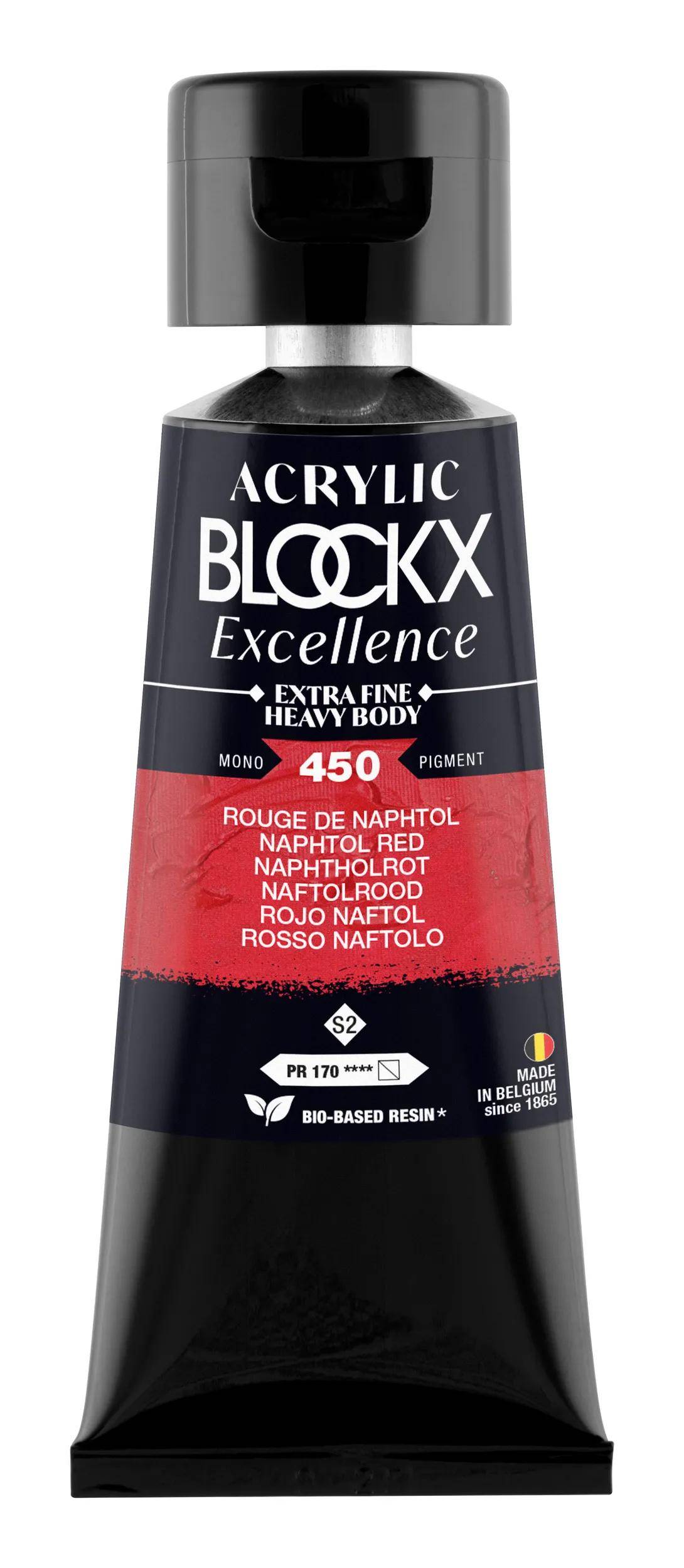 Blockx 3x Acryl EF Naphtholrot S2 75 ml 71450BXC