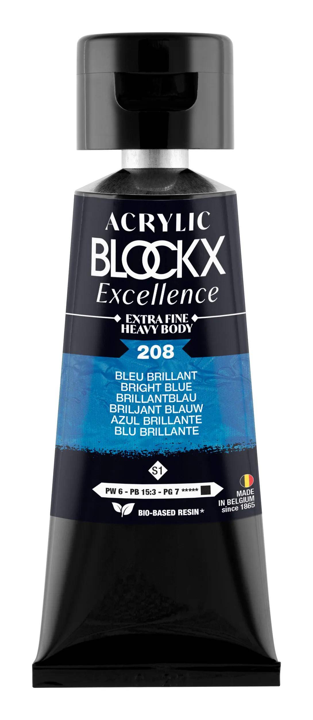 Blockx 3x Acryl EF Brillantblau S1 75 ml 71208BXC