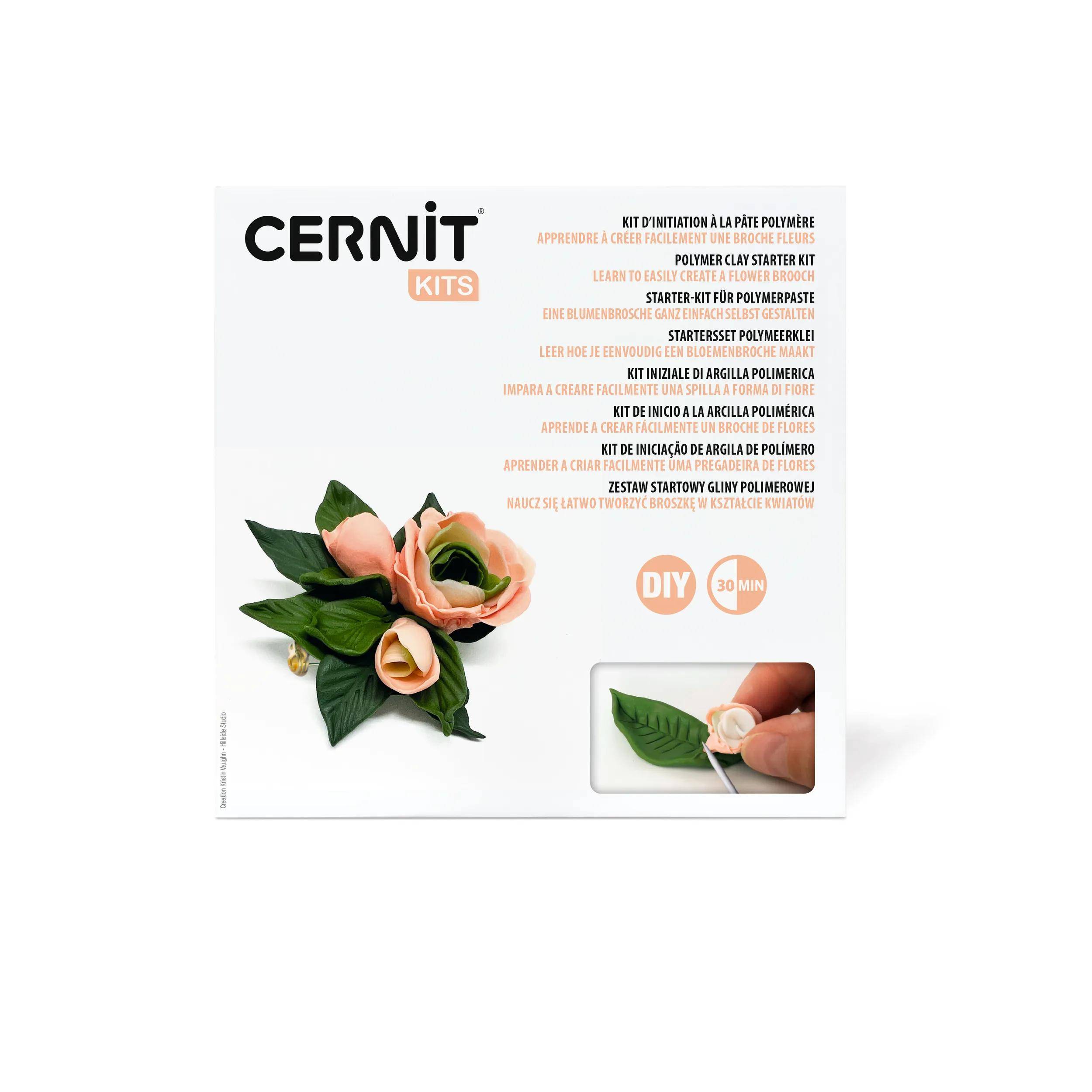 Cernit Starter-Set, Blumenbrosche CEKIT006C