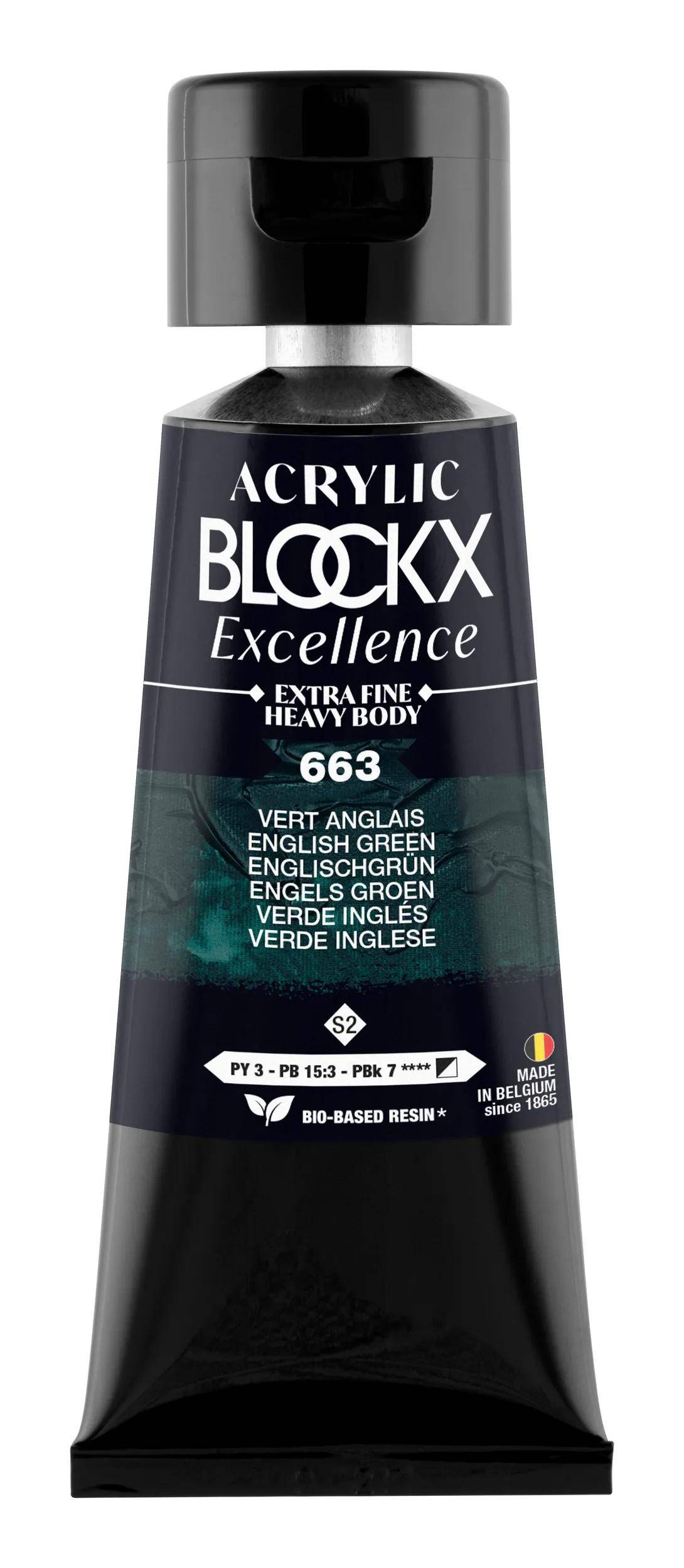 Blockx 3x Acryl EF Englischgruen S2 75 ml 71663BXC