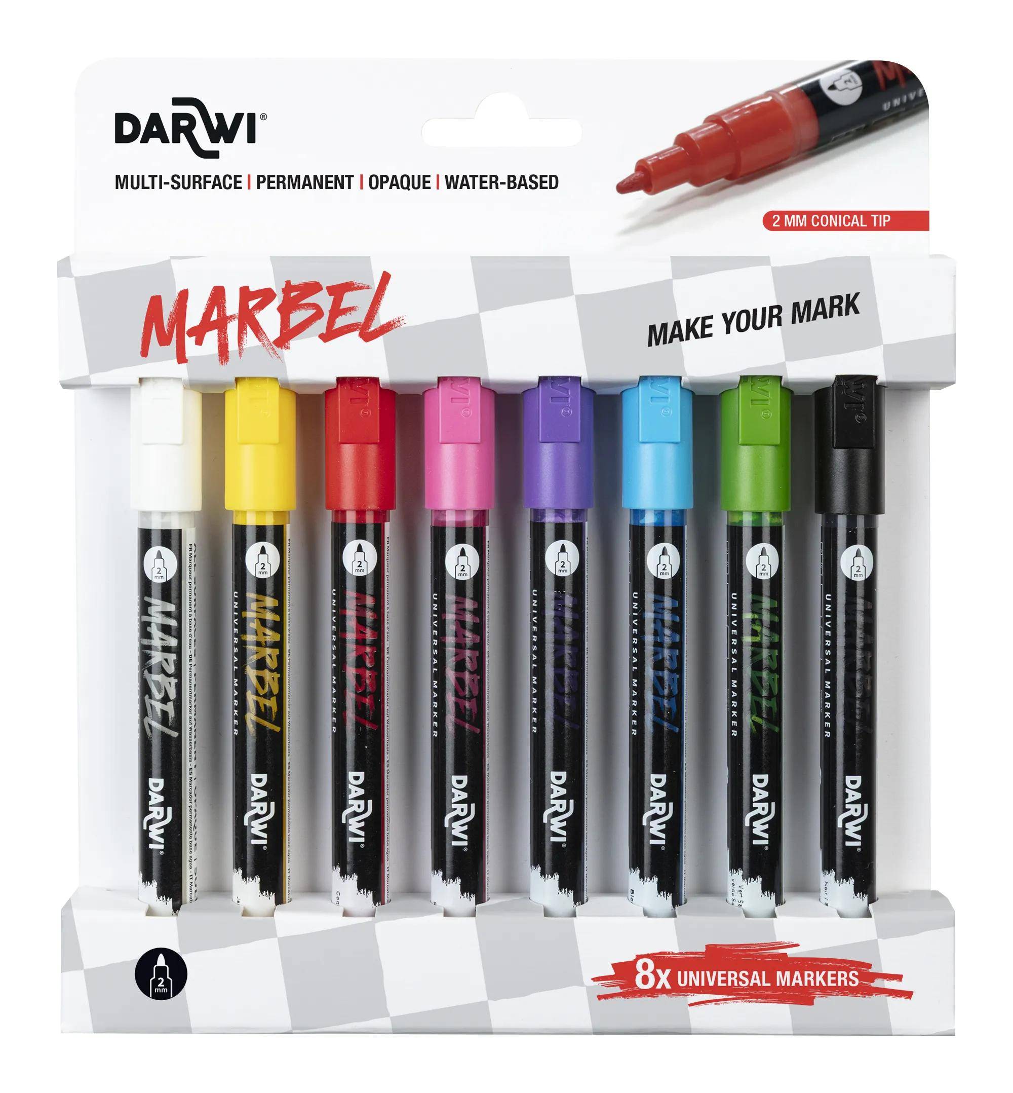 Darwi Marbelset 8 Fein 2mm intensiv DA0223002K01C