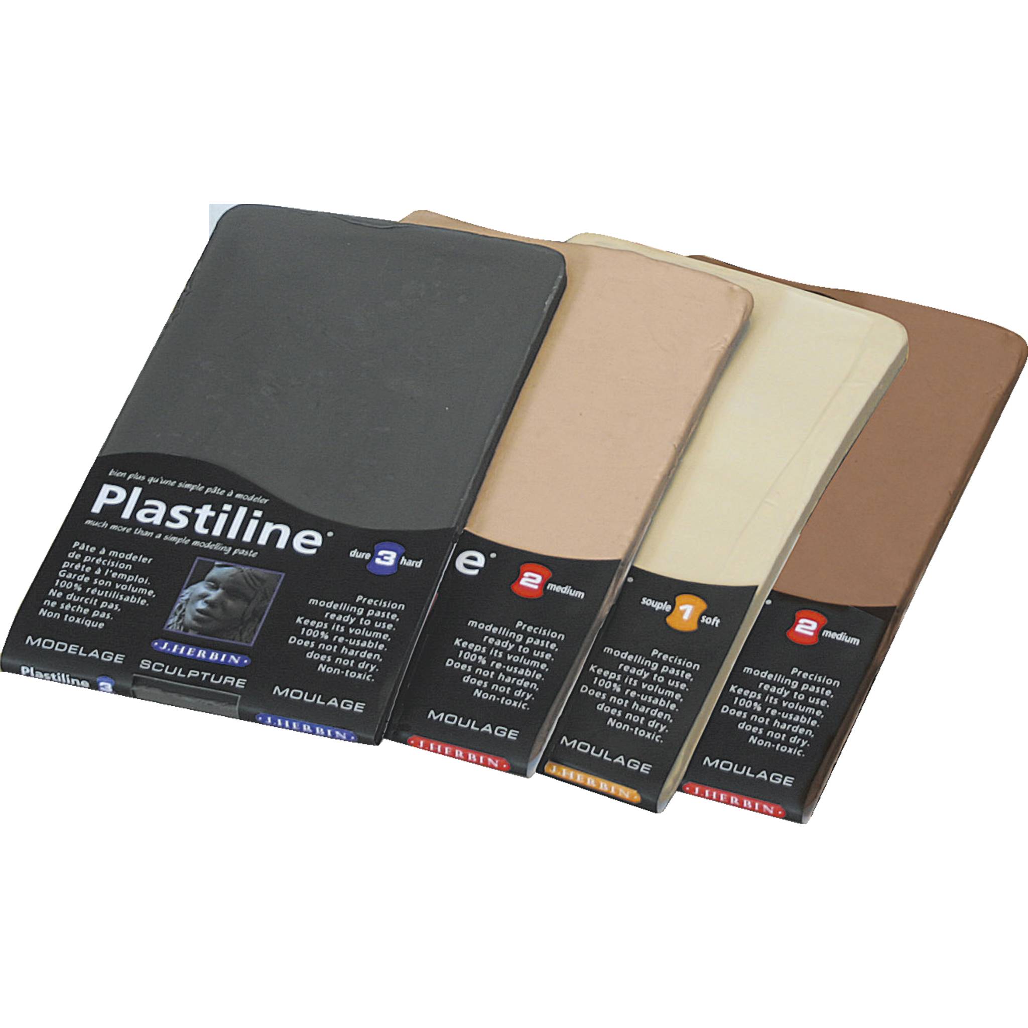 Plastiline Plastiline, Block 750g, Härtegrad 1 (sehr weich) - Ockerrot 7340T