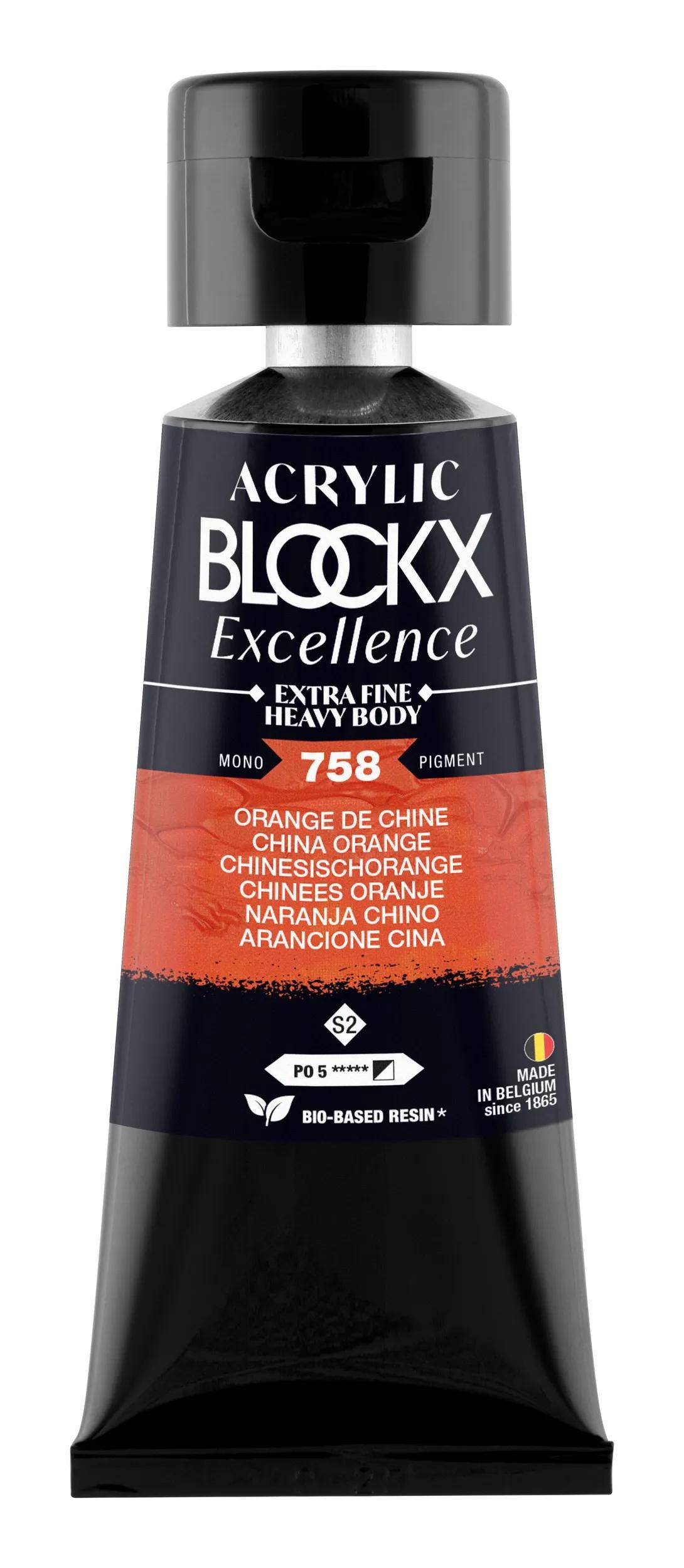 Blockx 3x Acryl EF Chinaorange S2 75 ml 71758BXC