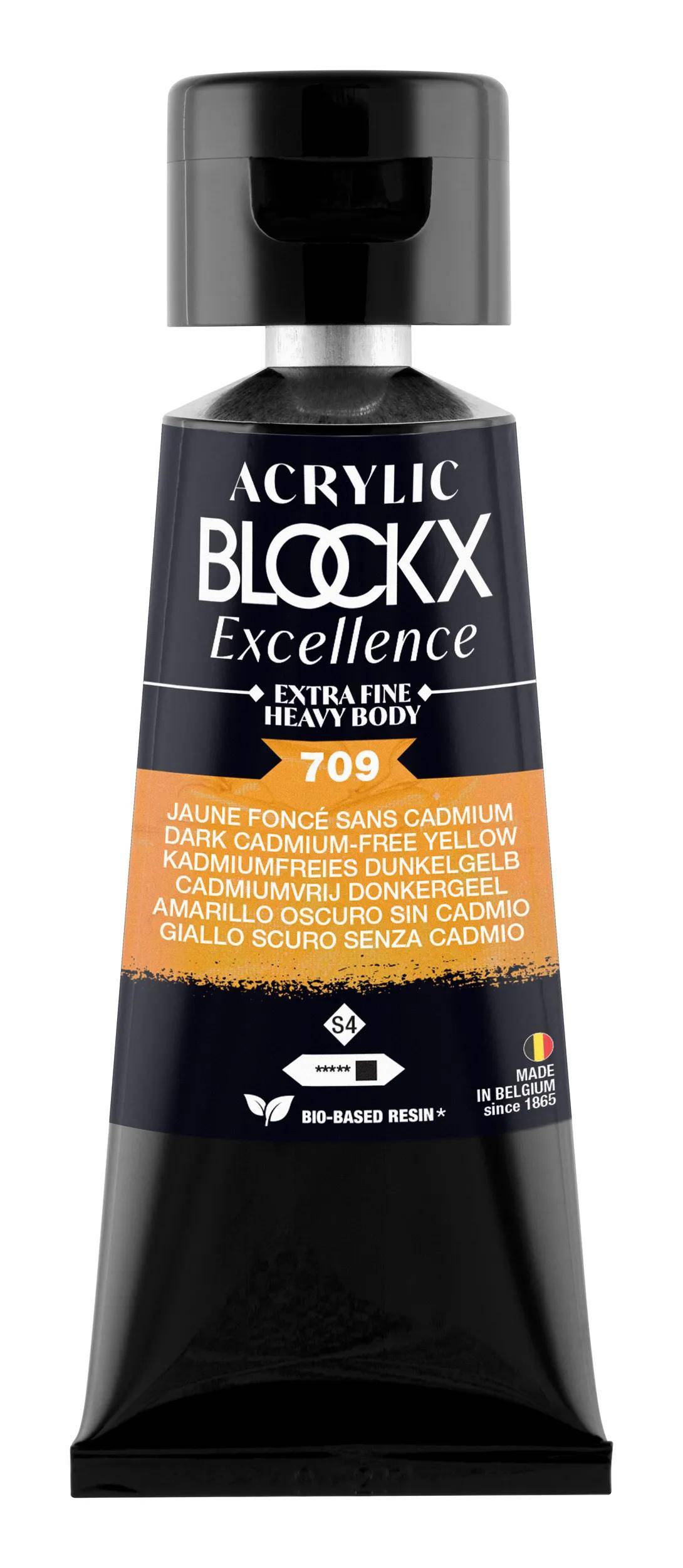 Blockx 3x Acryl EF Dklgelb ohne cad S4 75ml 71709BXC