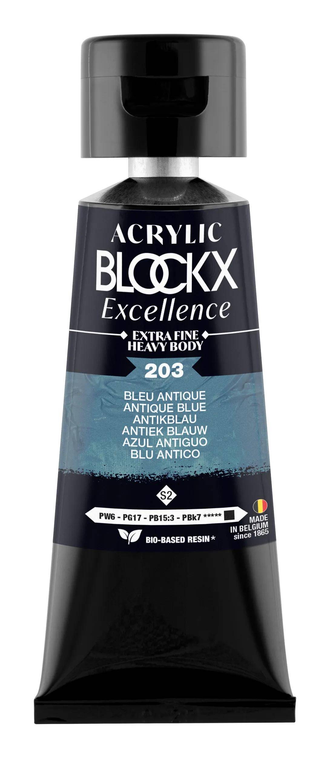 Blockx 3x Acryl EF Antikblau S2 75 ml 71203BXC