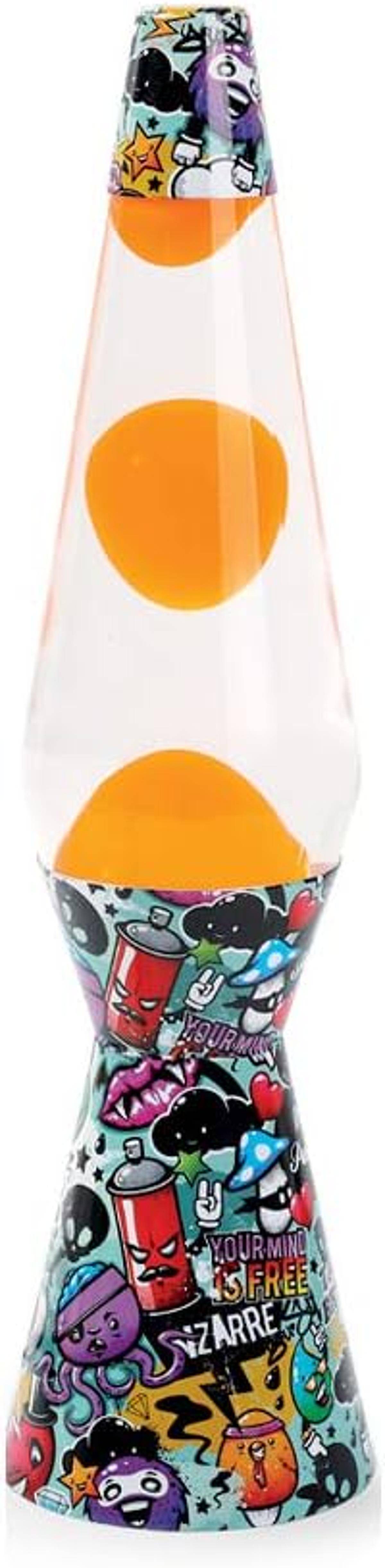 I-TOTAL® Lavalampe Magie Lavaspektakel: Einzigartiges für Ihr Zuhause Graffiti