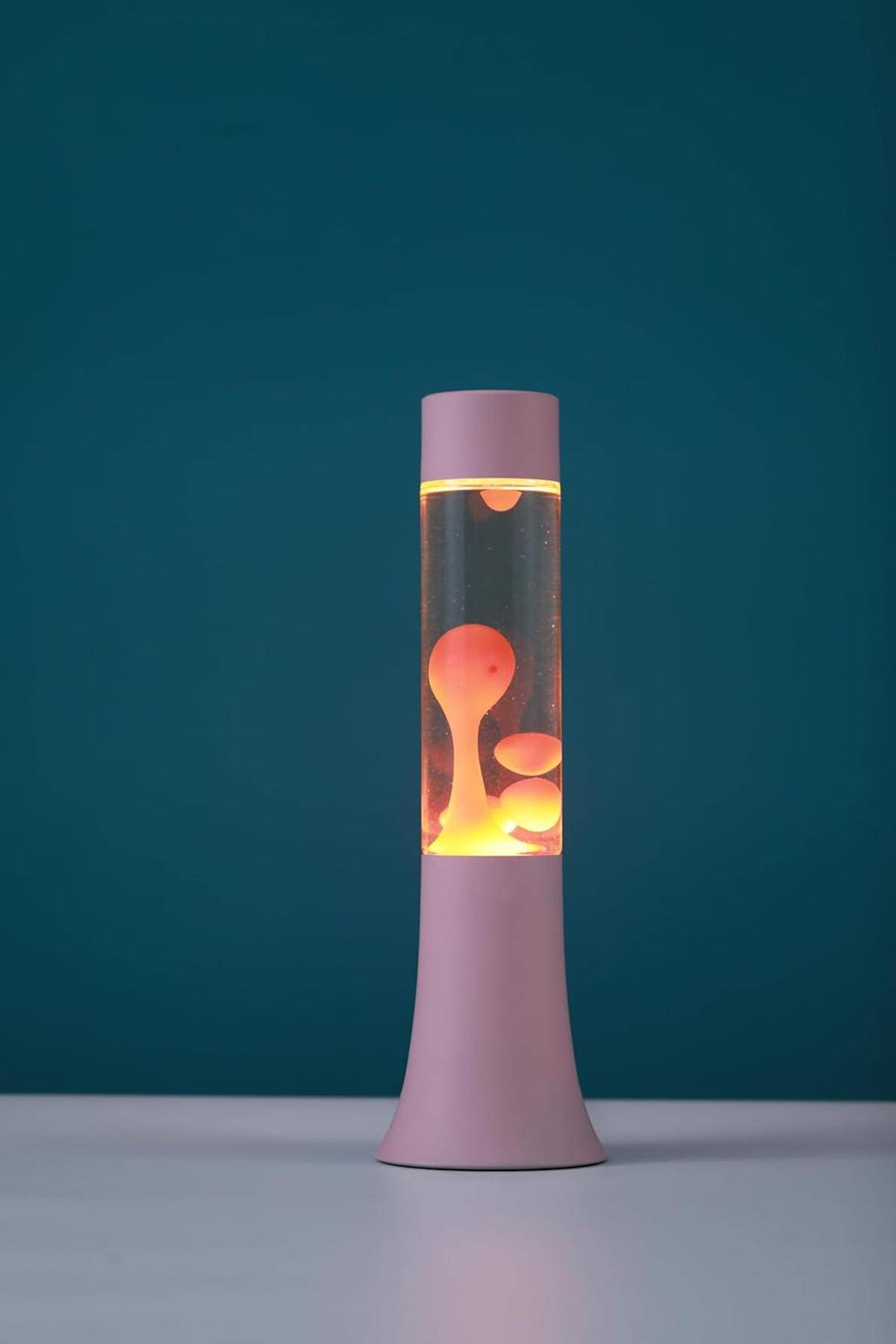 I-TOTAL® Lavalampe Magie Einzigartiges für Ihr Zuhause Rosa Pastell Flared