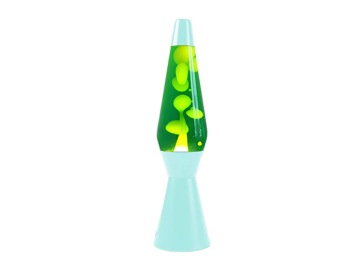 I-TOTAL® Lavalampe Magie Einzigartiges für Ihr Zuhause Pastell Grünes Spaceship