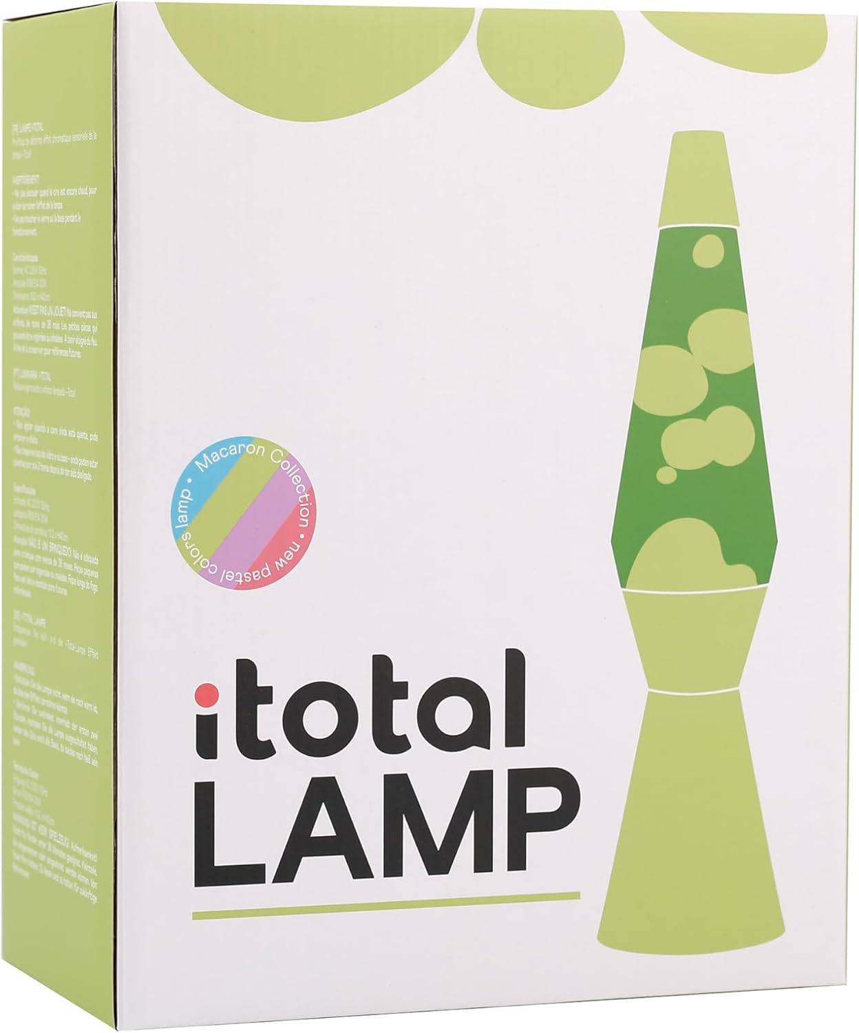 I-TOTAL® Lavalampe Magie Einzigartiges für Ihr Zuhause Pastell Grünes Spaceship