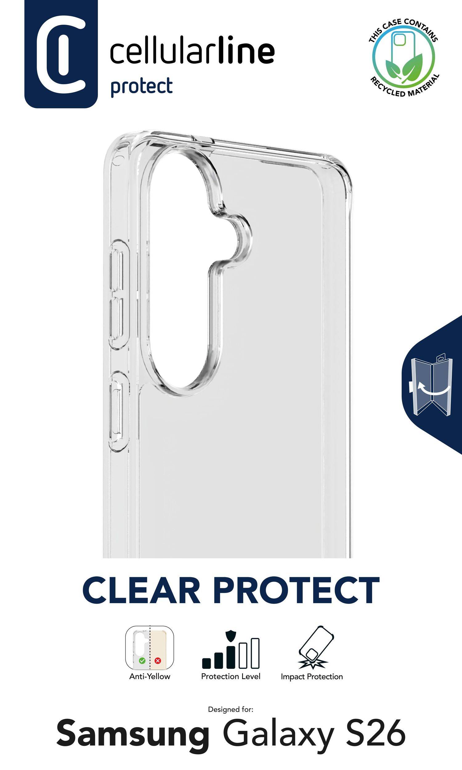 Cellularline Clear Strong Case für Samsung S26