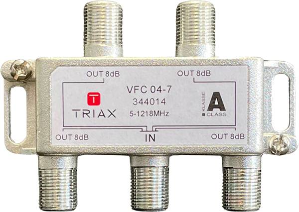 VFC 04-7 4-fach Verteiler 1,2 GHz 7 dB