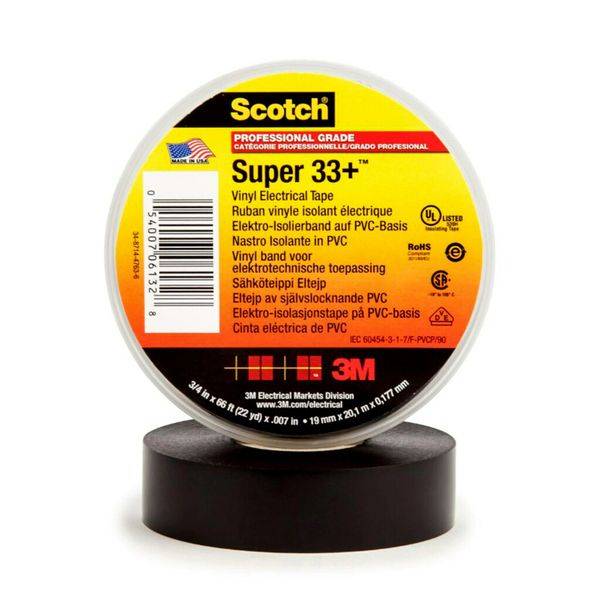 Super33+ Vinyl Isolierband 19mmx33m sw