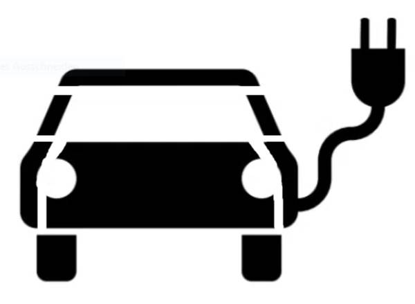 Bodenschablone Elektroauto 1000 x 683 mm