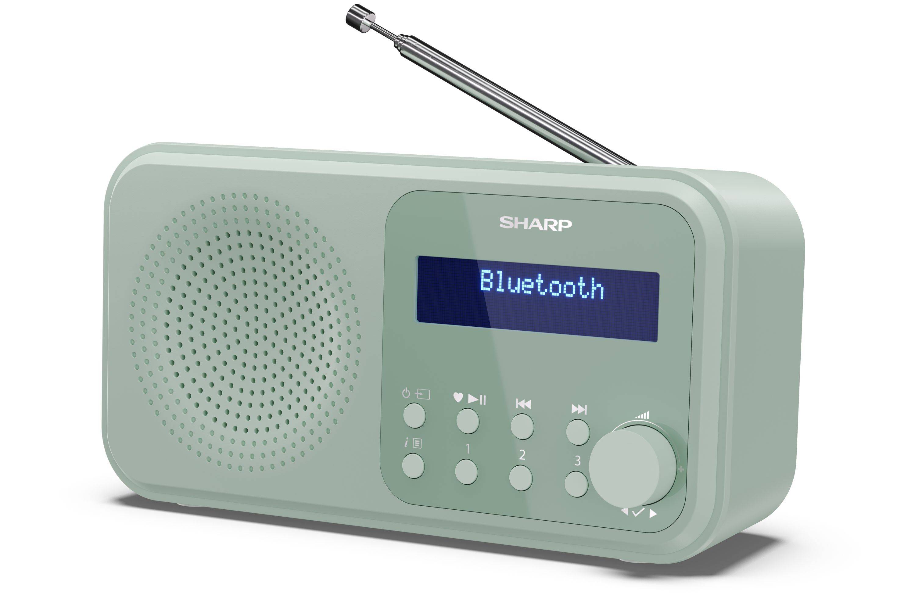 SHARP DR-P420(GN) - Tragbares Digitalradio TOKYO – Aquamarine Green