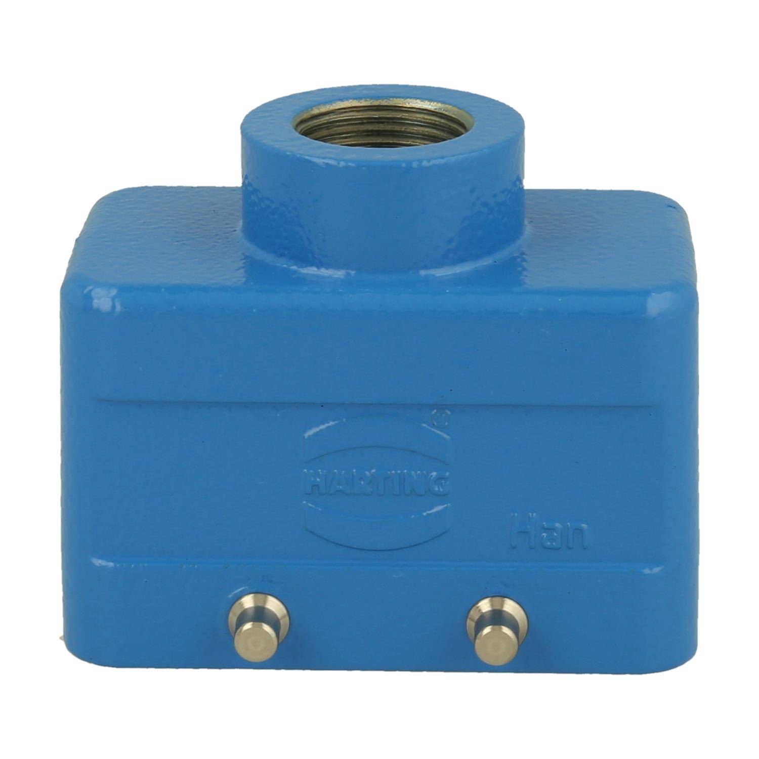 HARTING Han 10B EX Tüllengehäuse, 1xM20 gerader Kabelabgang, für 2 Bügel (am Unterteil) - 1 Stück